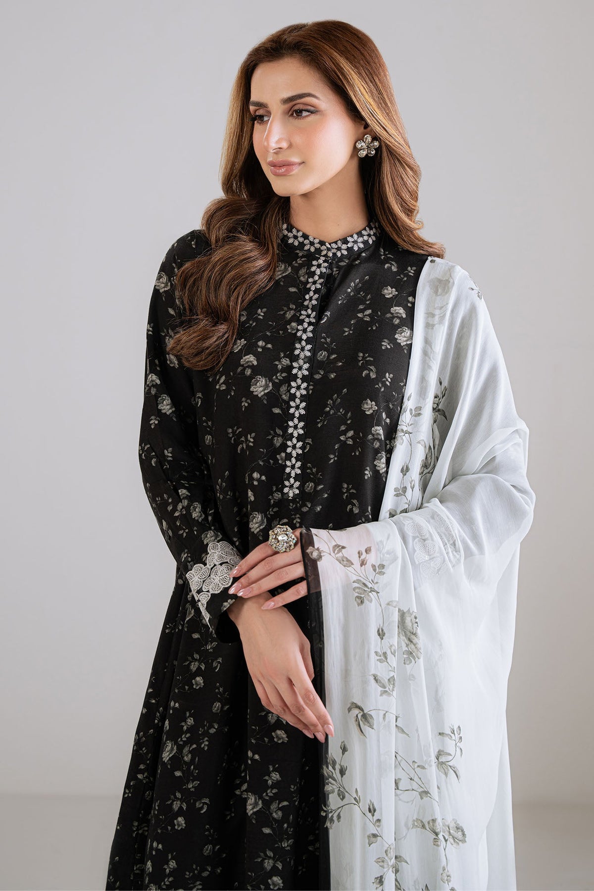NOIR REIGN-2PC (SHIRT & DUPATTA)