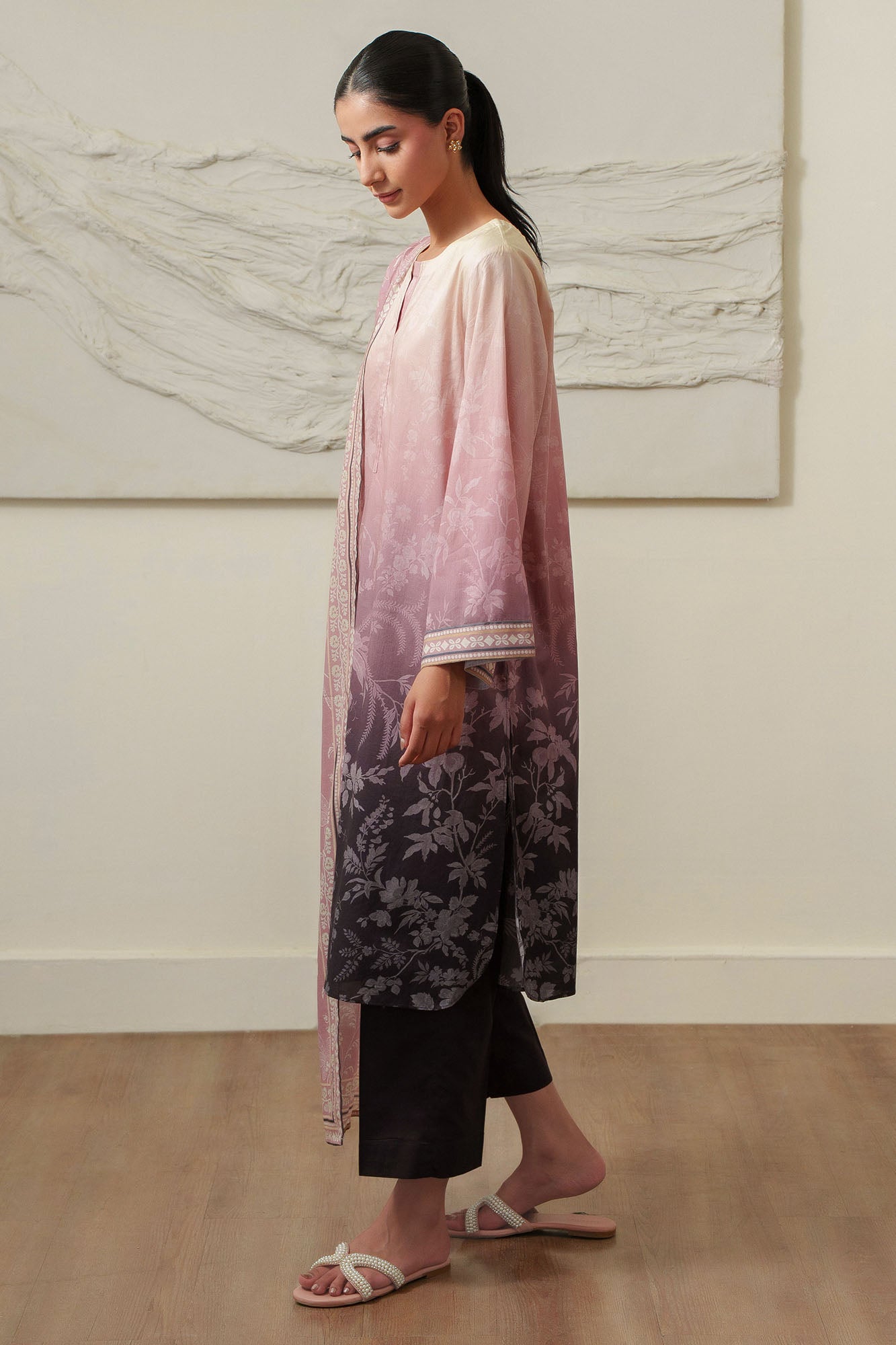 ORCHID BLUSH-3 PIECE PRINTED LAWN SUIT