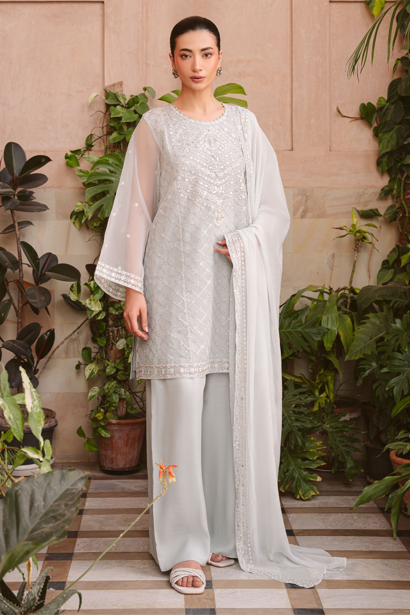 SAPPHIRE SERENADE-3PC (SHIRT, SHALWAR & DUPATTA)