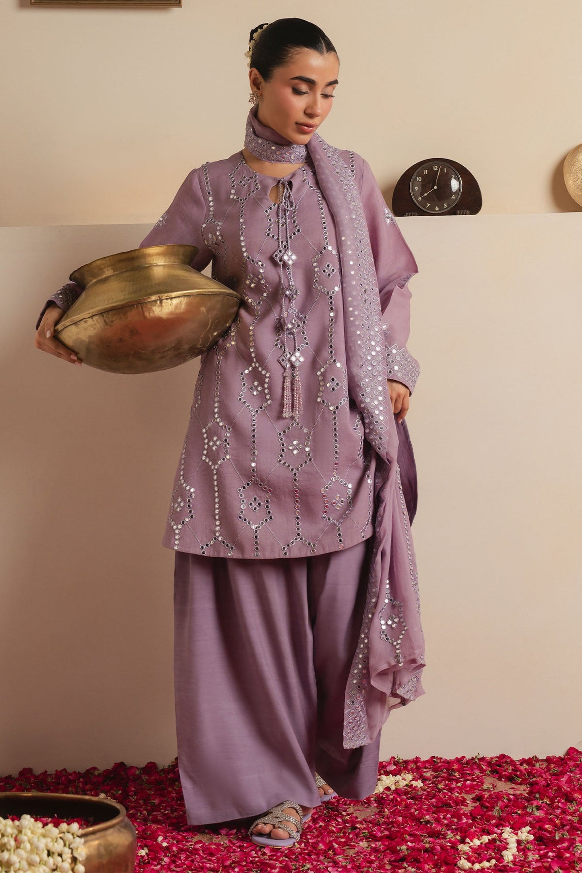 AMETHYST SHIMMER -3PC (SHIRT, SHALWAR & DUPATTA)