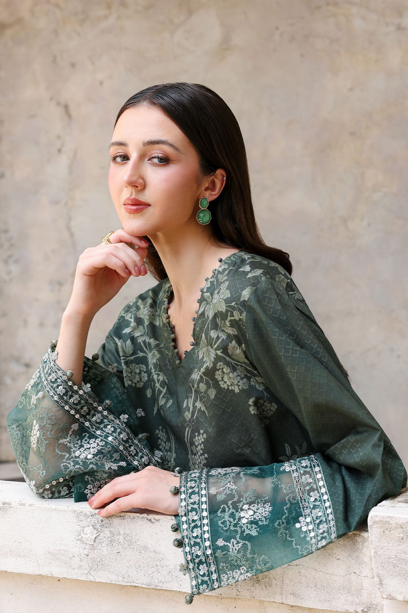 FOREST MUSE-3PC EMBROIDERED LAWN SUIT