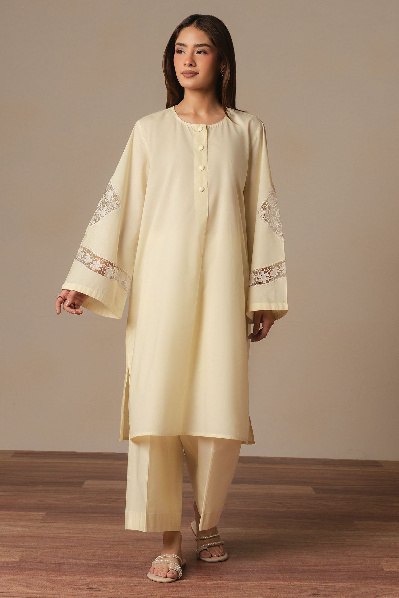 BUTTER BLOOM-2PC (SHIRT & TROUSER)