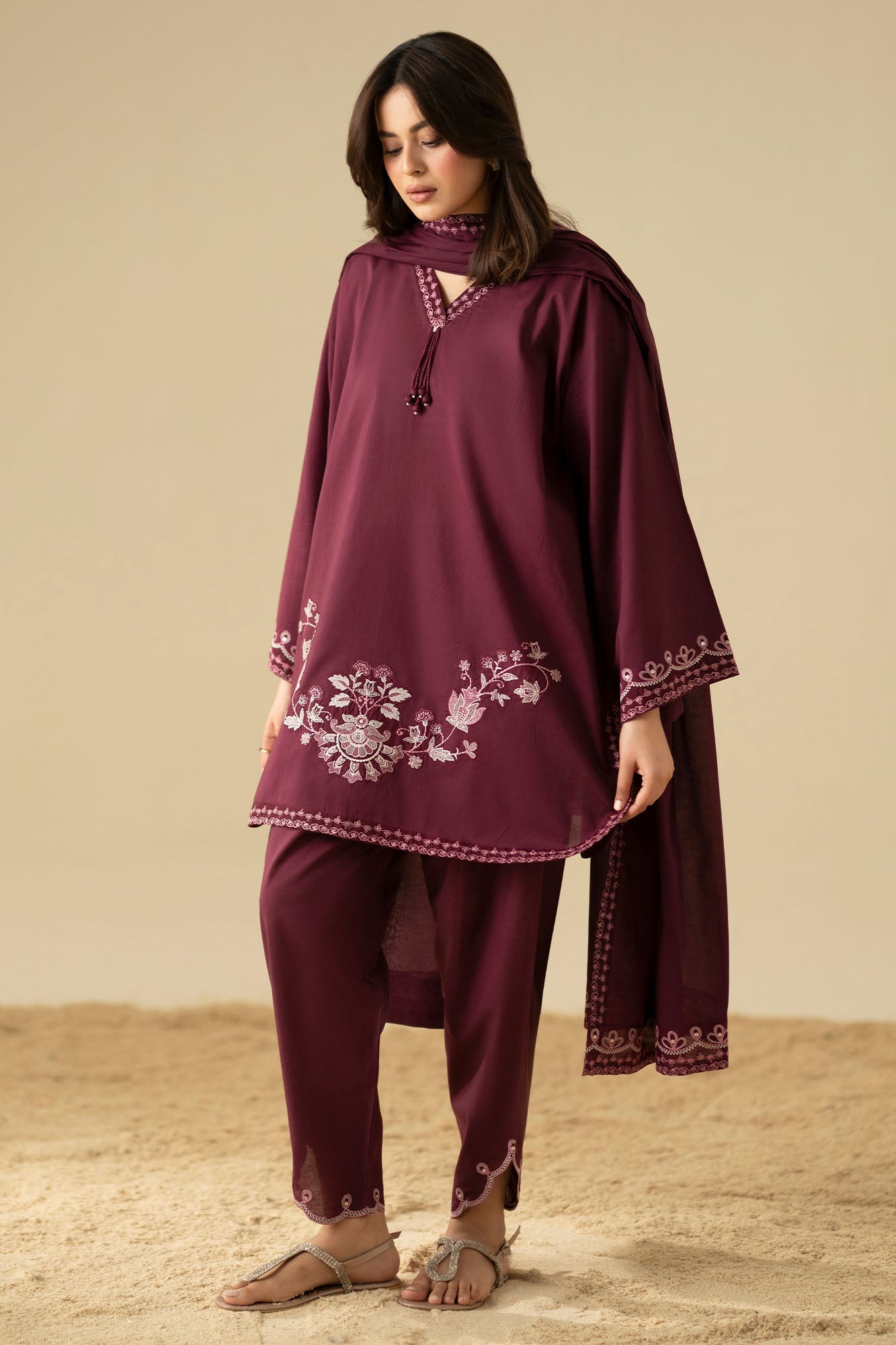 BERRY BOLD-3PC (SHIRT, SHALWAR & DUPATTA)