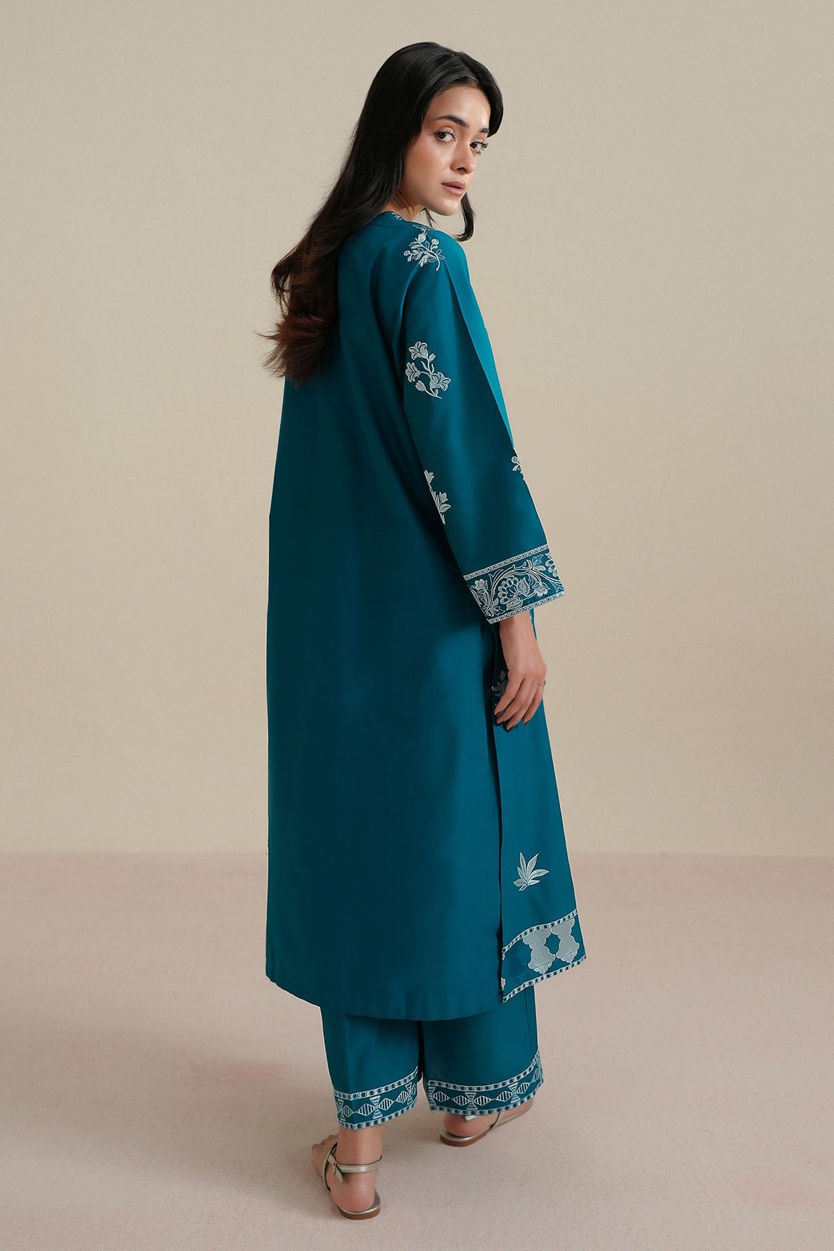 DEEP TEAL-2PC (SHIRT & TROUSER)