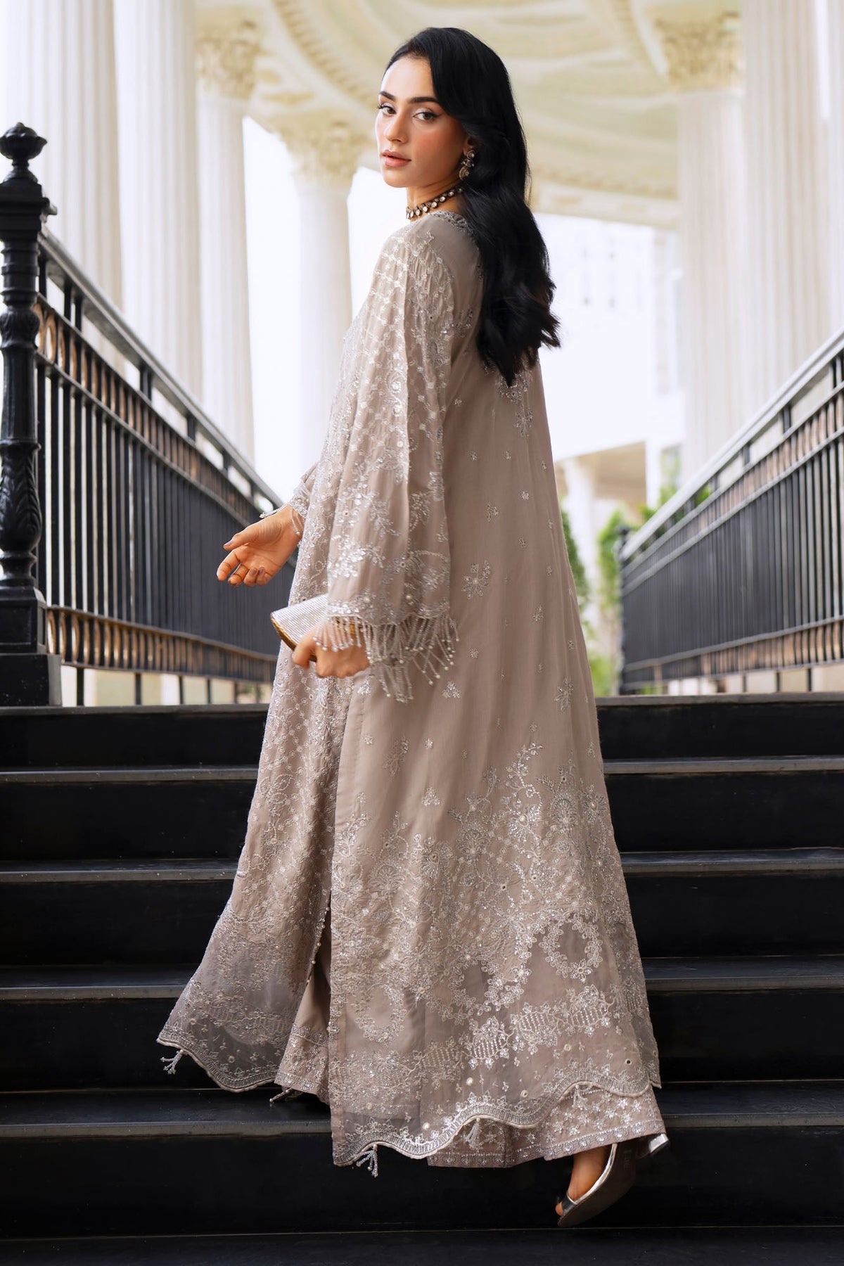 MOONLIT SPARKLE-2PC SILK EMBROIDERED PRET