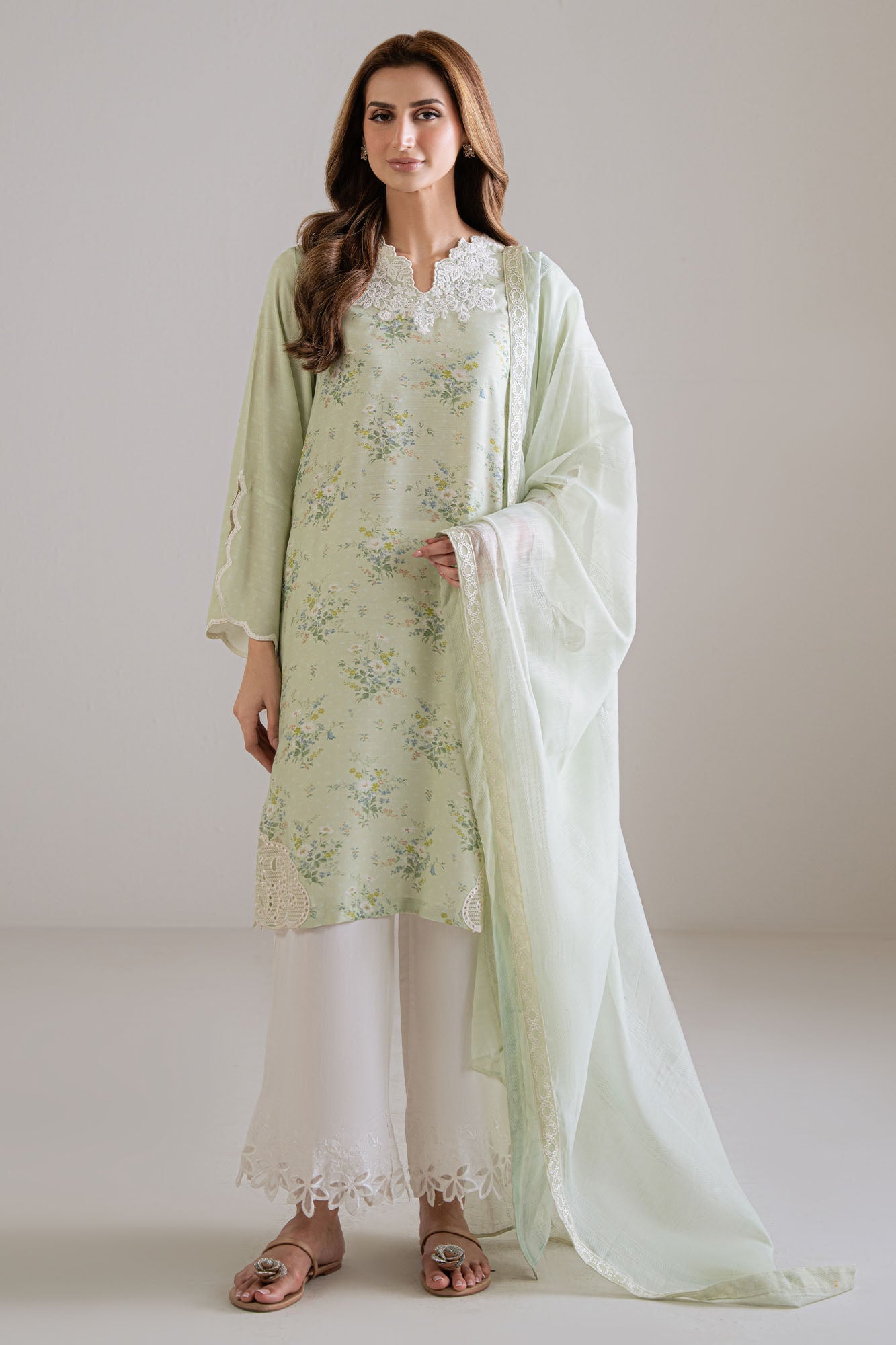 PALE DEW-2PC (SHIRT & DUPATTA)