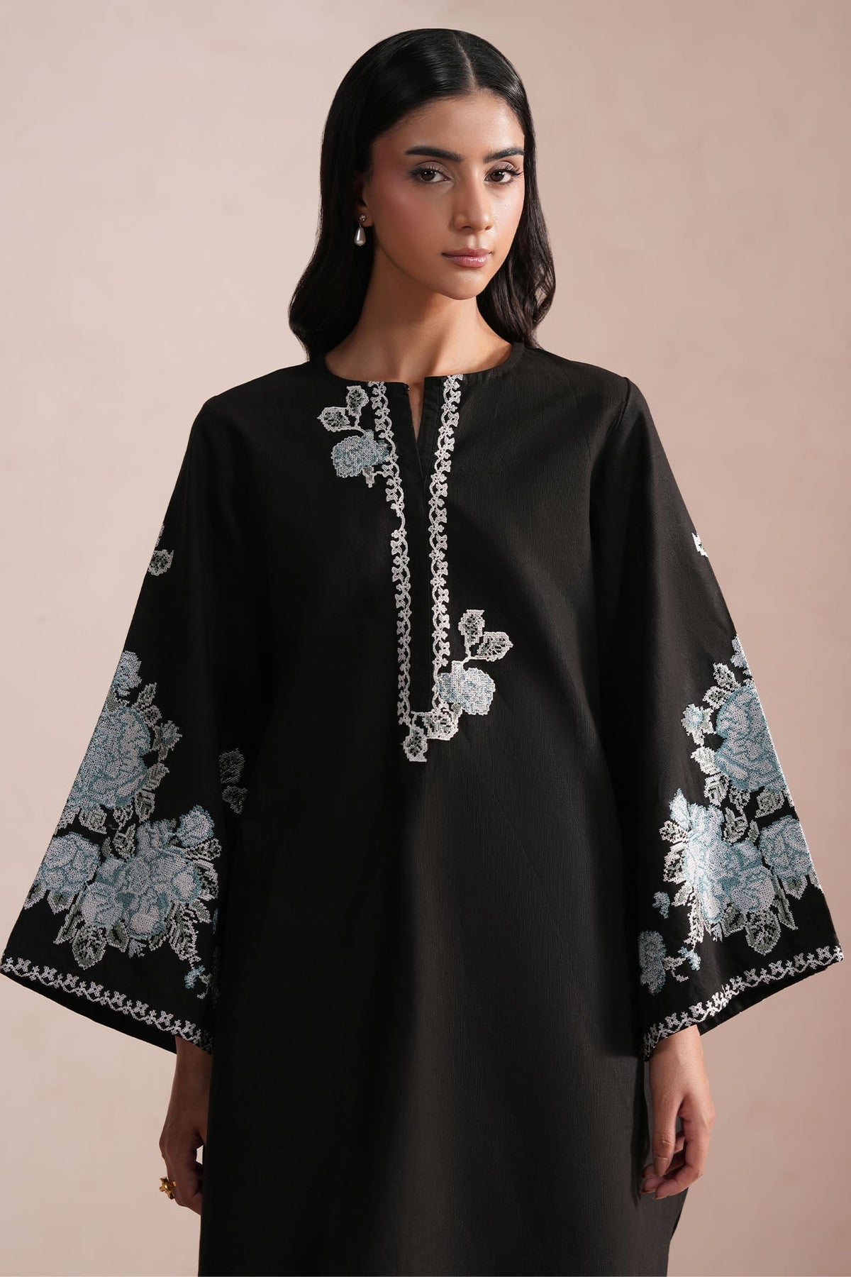 VELOUR NOIR-2PC (SHIRT & TROUSER)