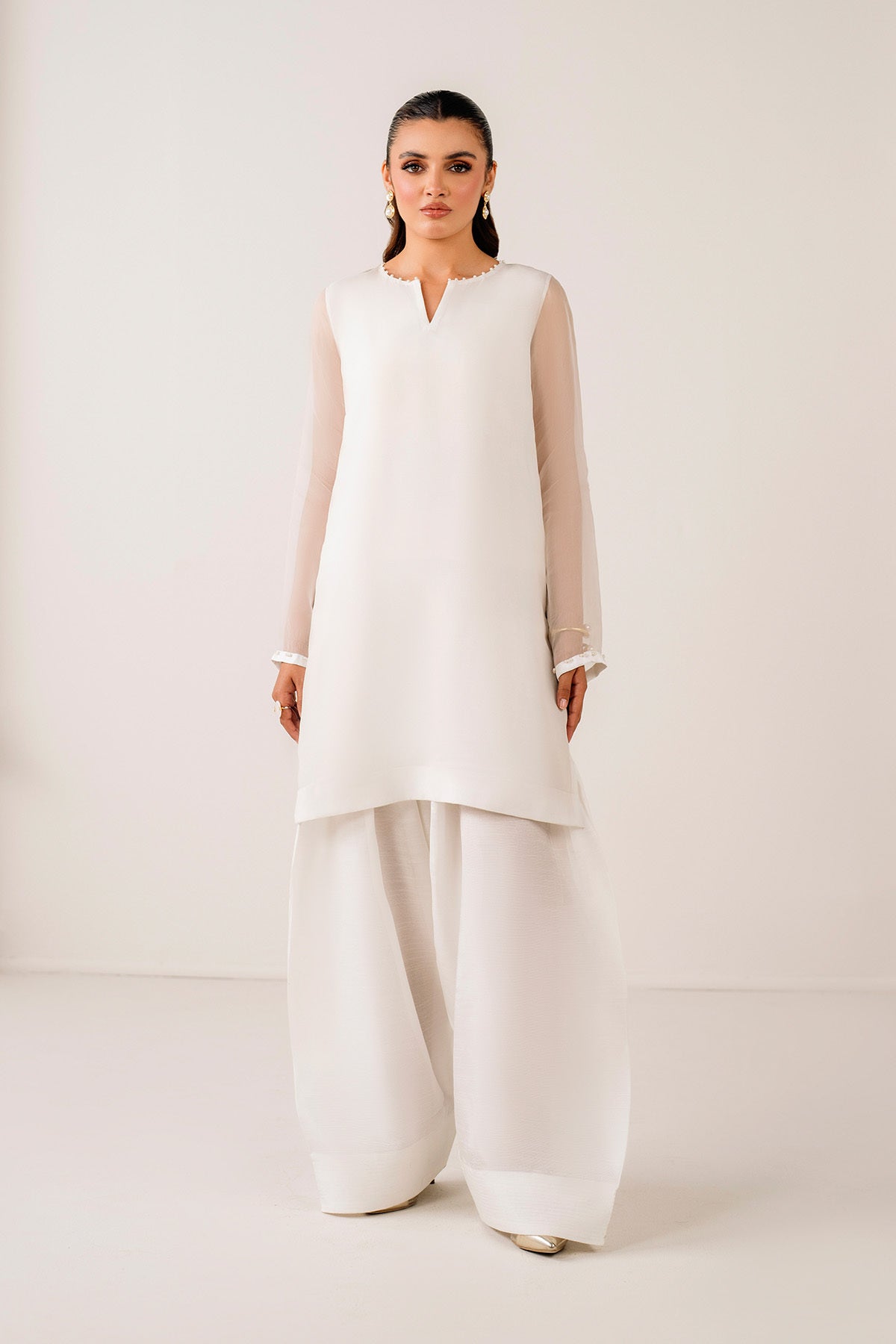 PLAIN CHIFFON SHIRT PR-1117