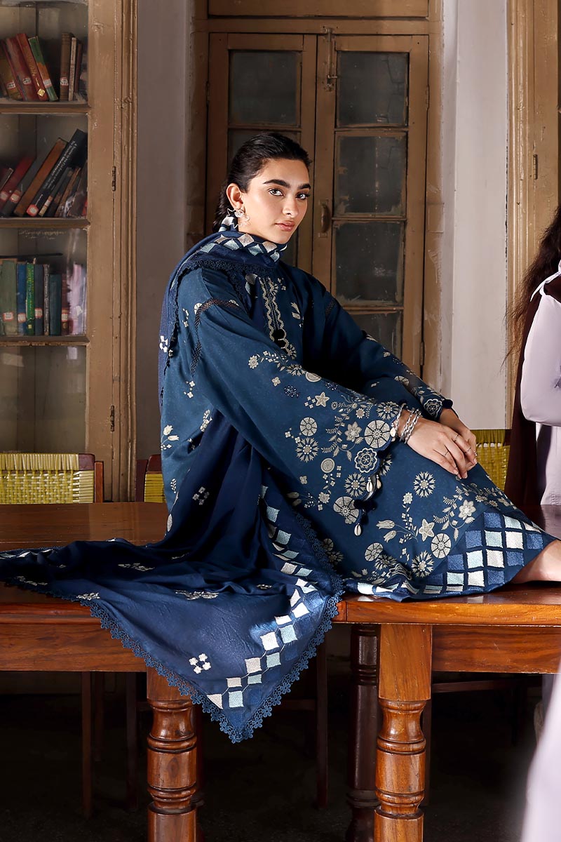 DREAMY DUNE-3PC LINEN PRINTED SUIT