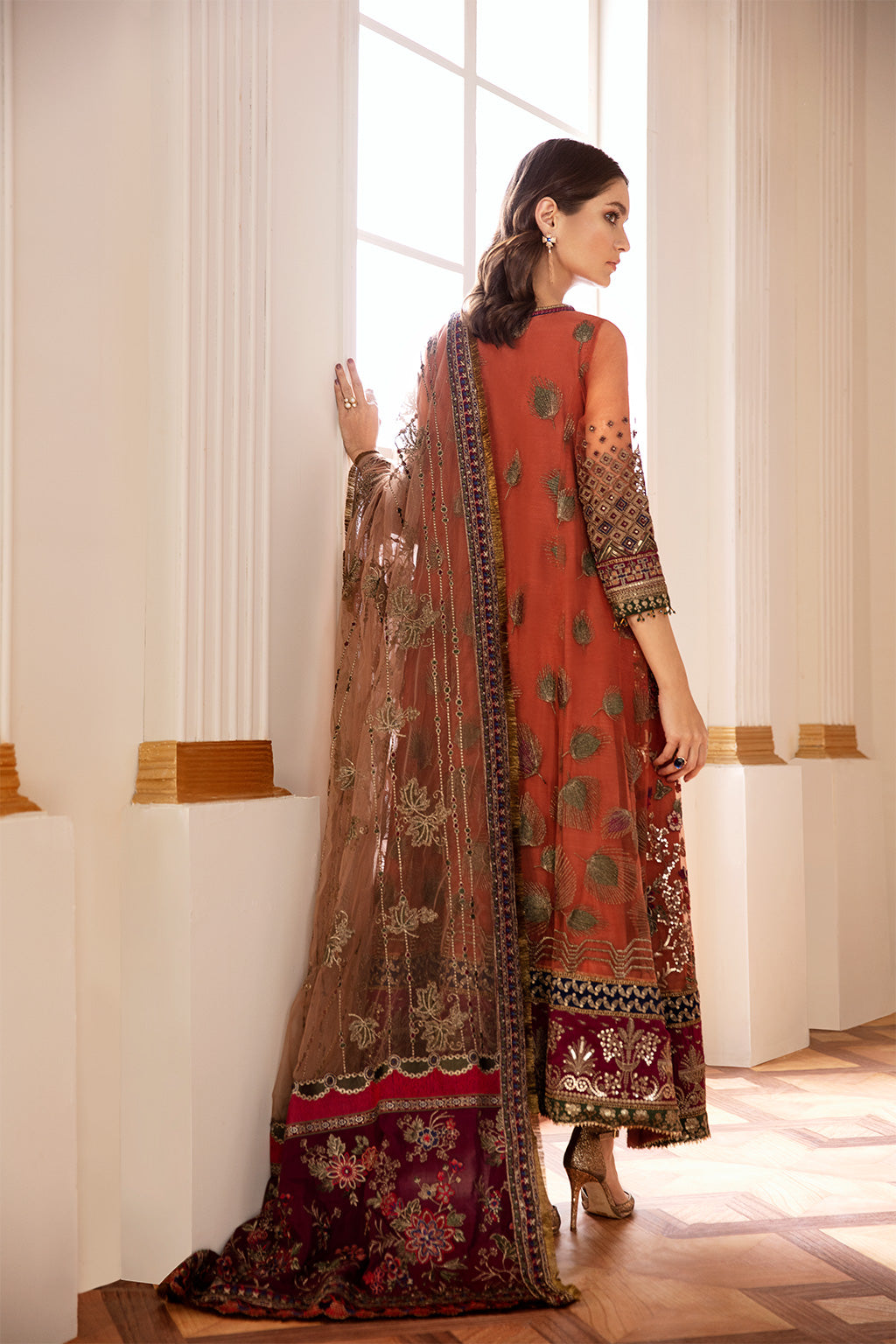 EMBROIDERED NET CH07-03 STITCHED