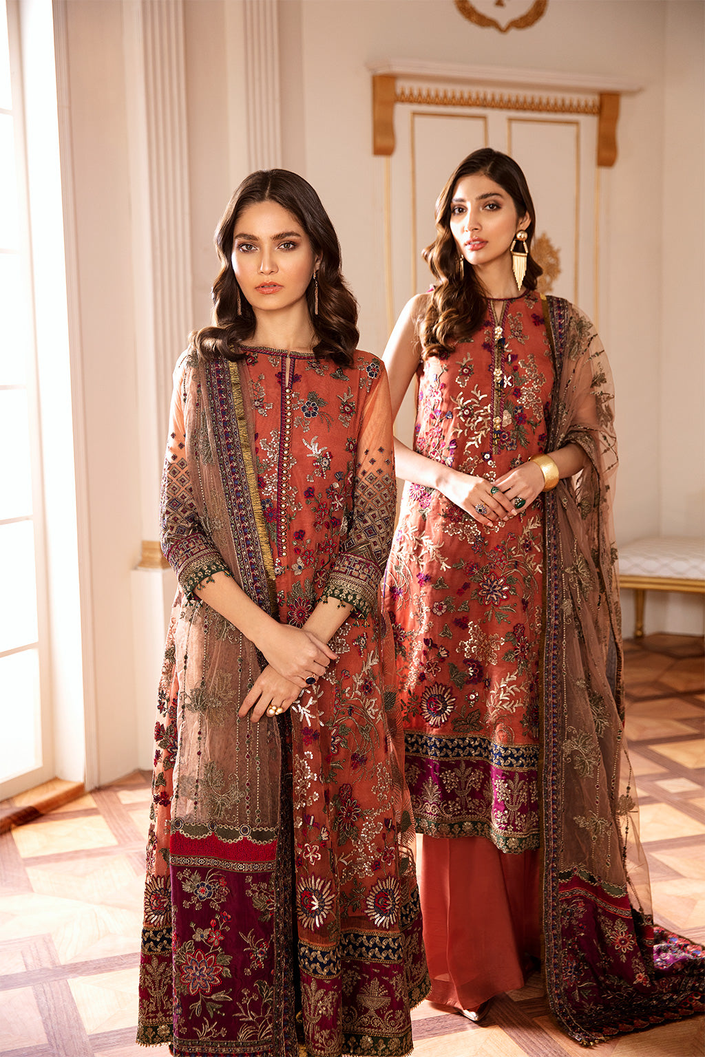 EMBROIDERED NET CH07-03 STITCHED