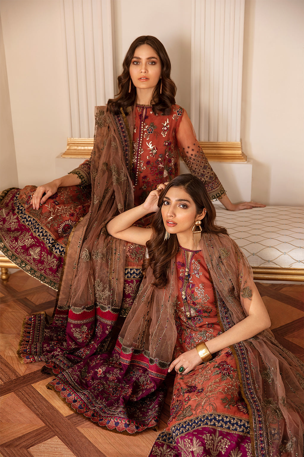 EMBROIDERED NET CH07-03 STITCHED