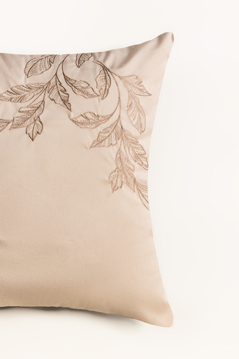 Velvet Embroidered Cushion Cover