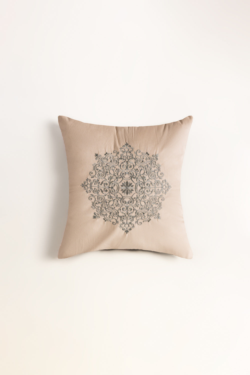 Velvet Embroidered Cushion Cover