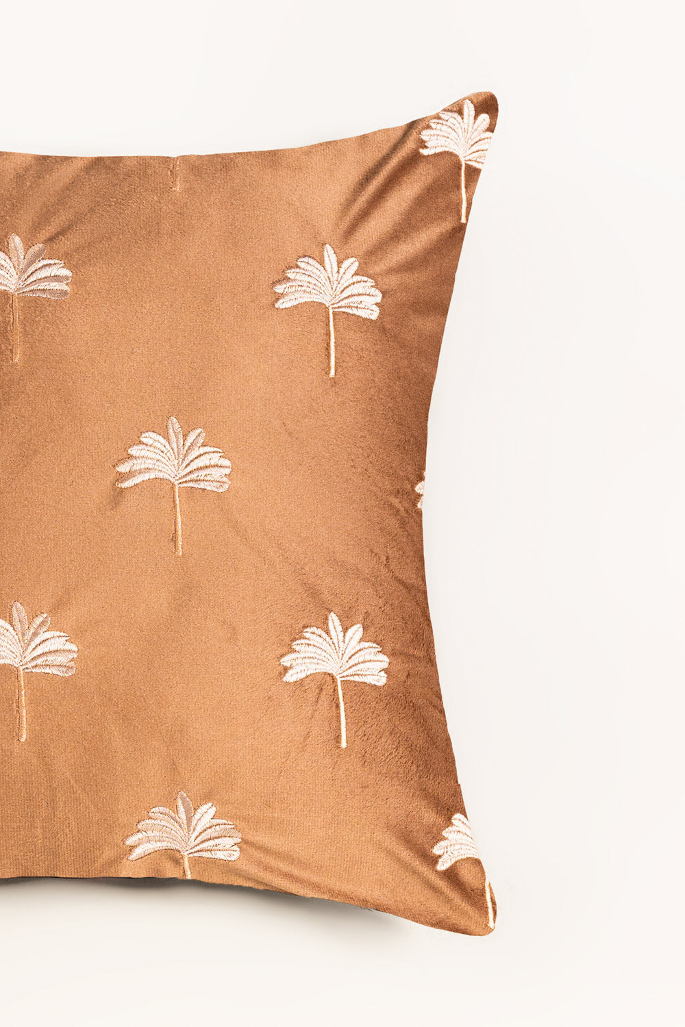 Velvet Embroidered Cushion Cover