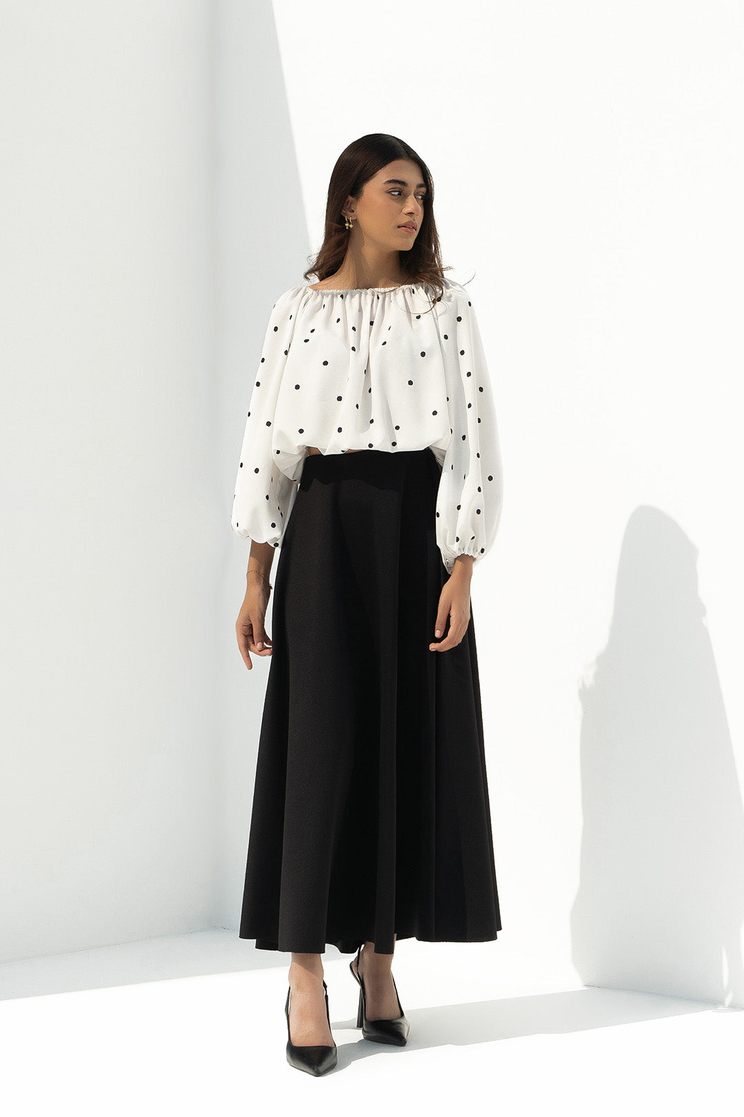 Scuba Godet Skirt