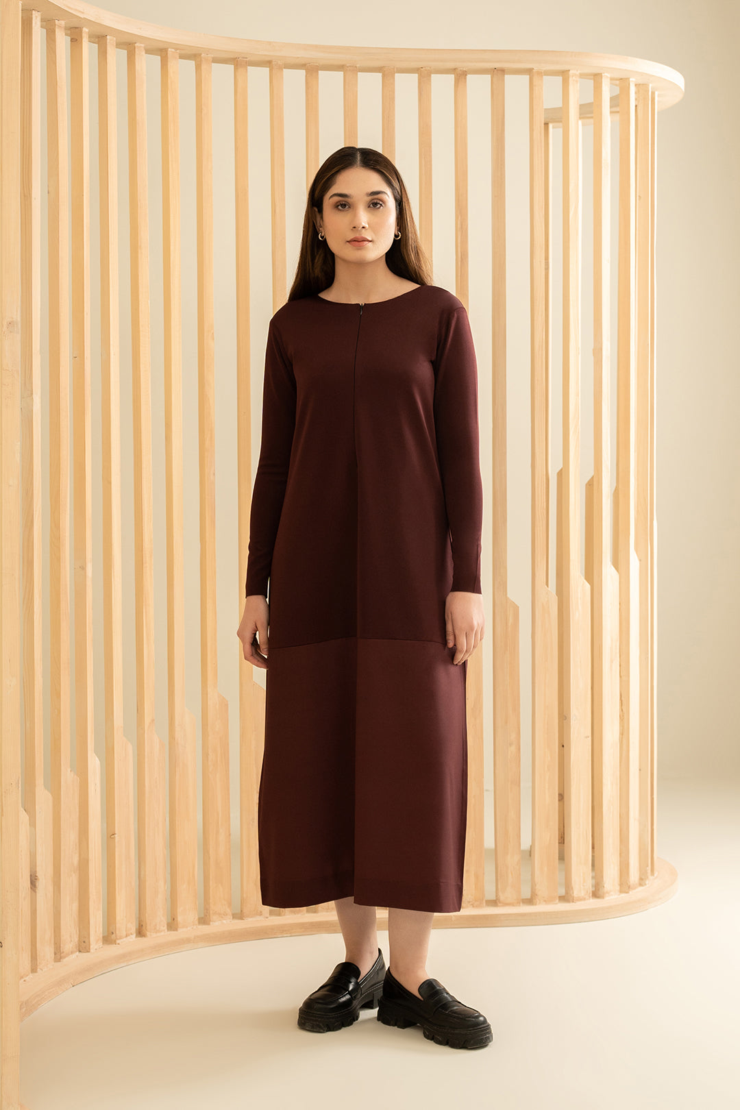 Burgundy Dress