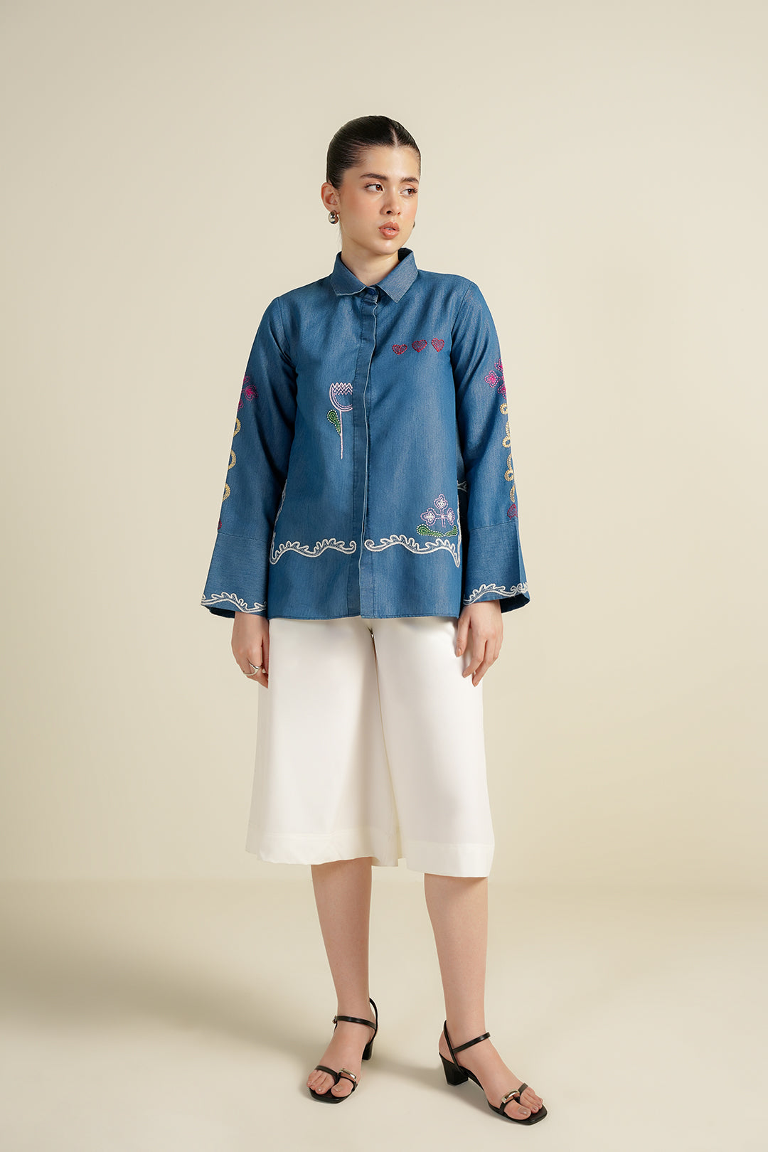 White culottes