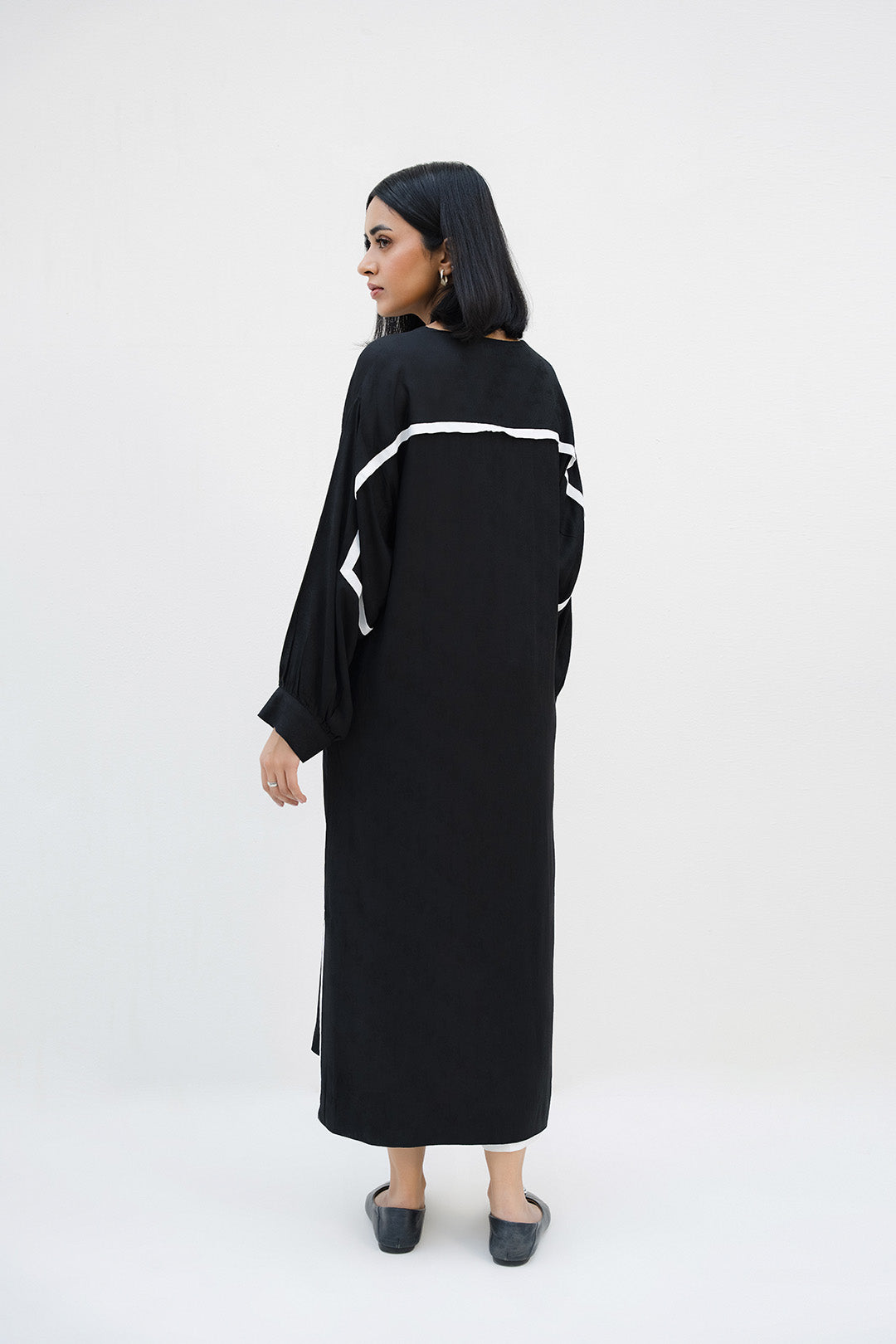 Contrast Trim Dress