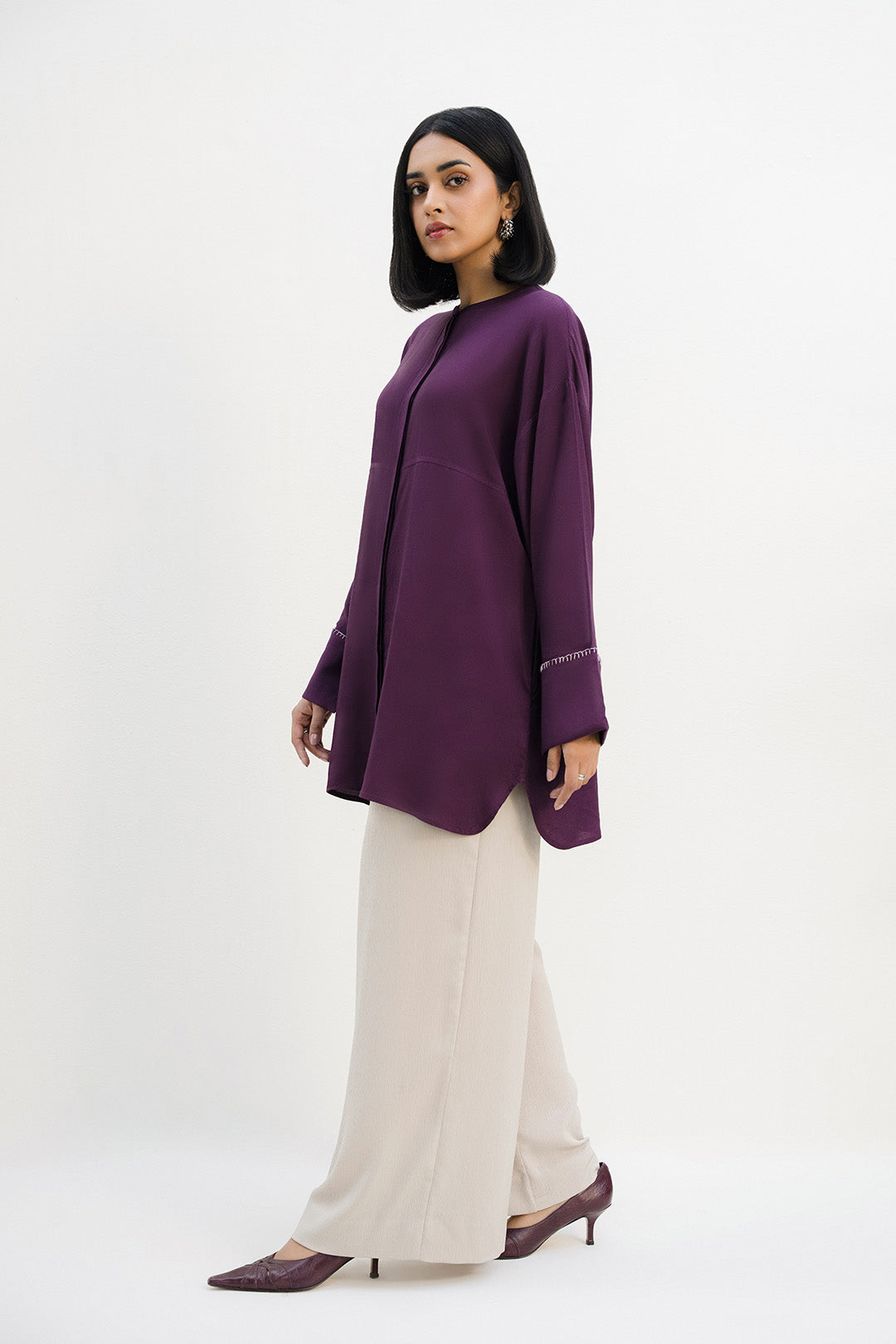 Paneled Button Down