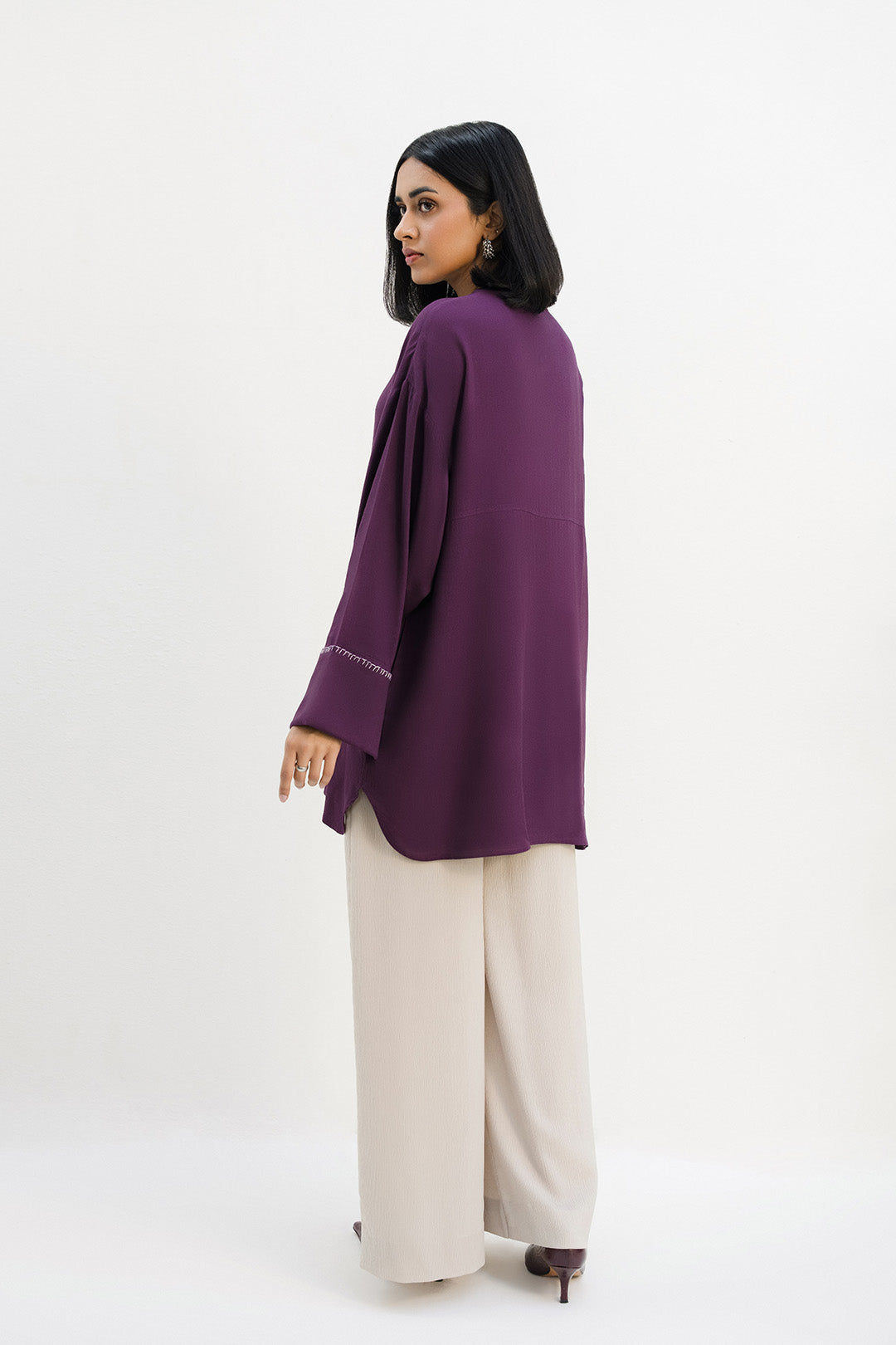 Paneled Button Down