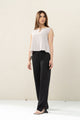 Wrinkled High-Low Top