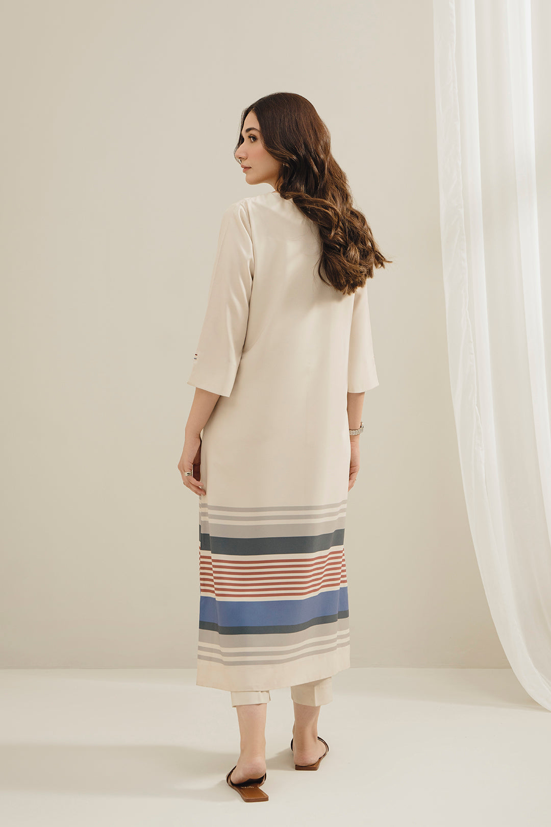 Ivory Pleat Dress