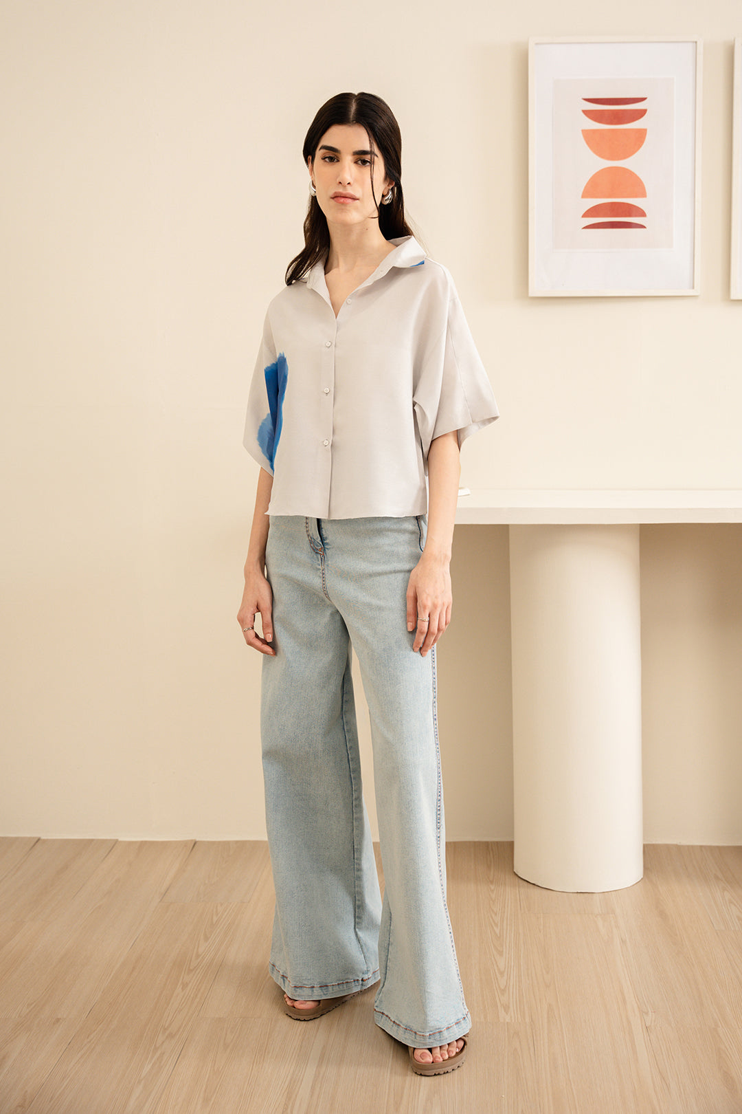 Ink Blotch Button Down