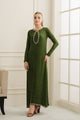 3 Piece Embroidered Lawn Suit with Borders and Printed Chiffon Dupatta