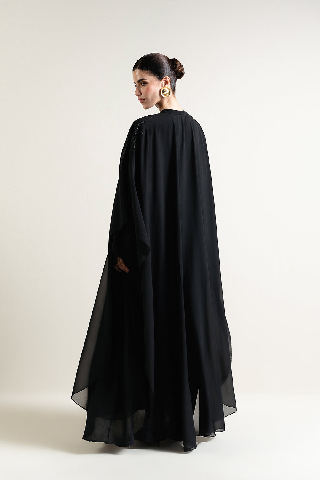 Black Embroidered Abaya