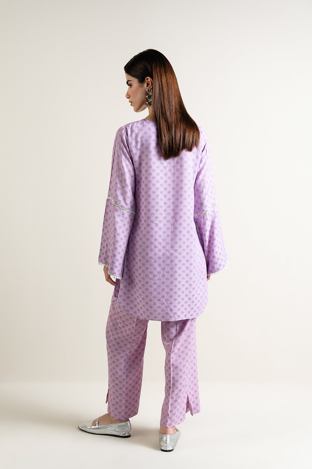 Lilac Jacquard Tunic