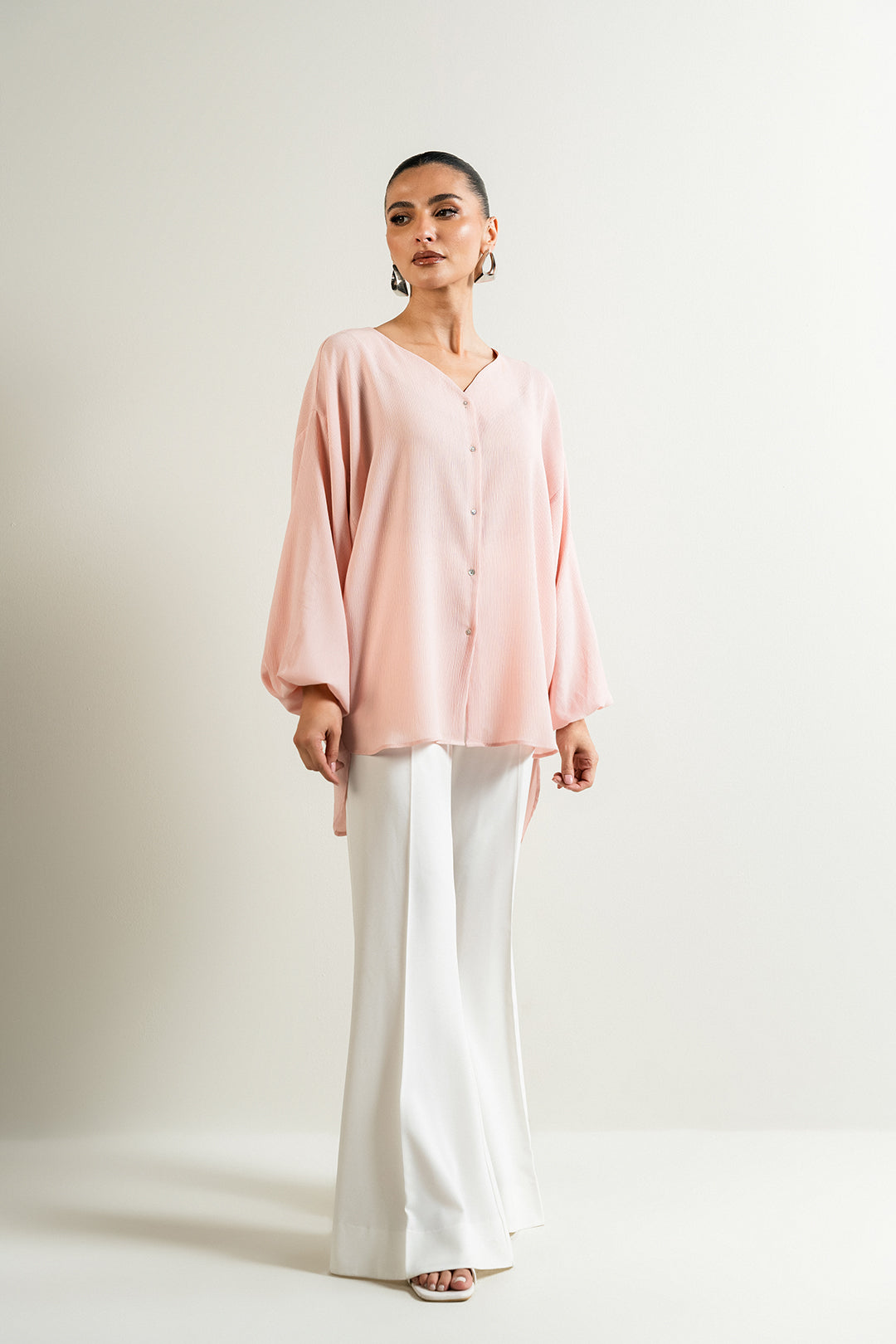 Blush Pink Button Down