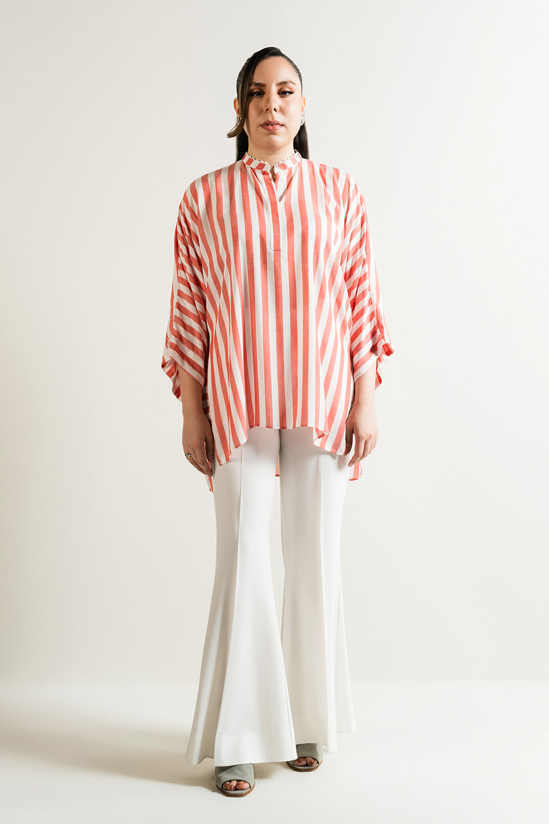 Striped Batwing Top