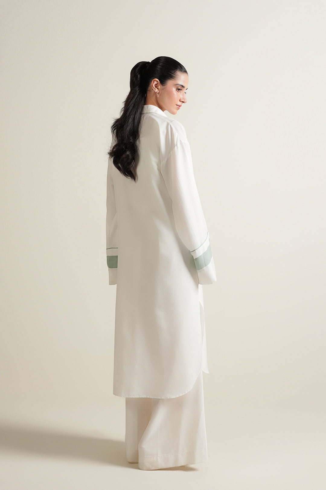 White Button Down Tunic