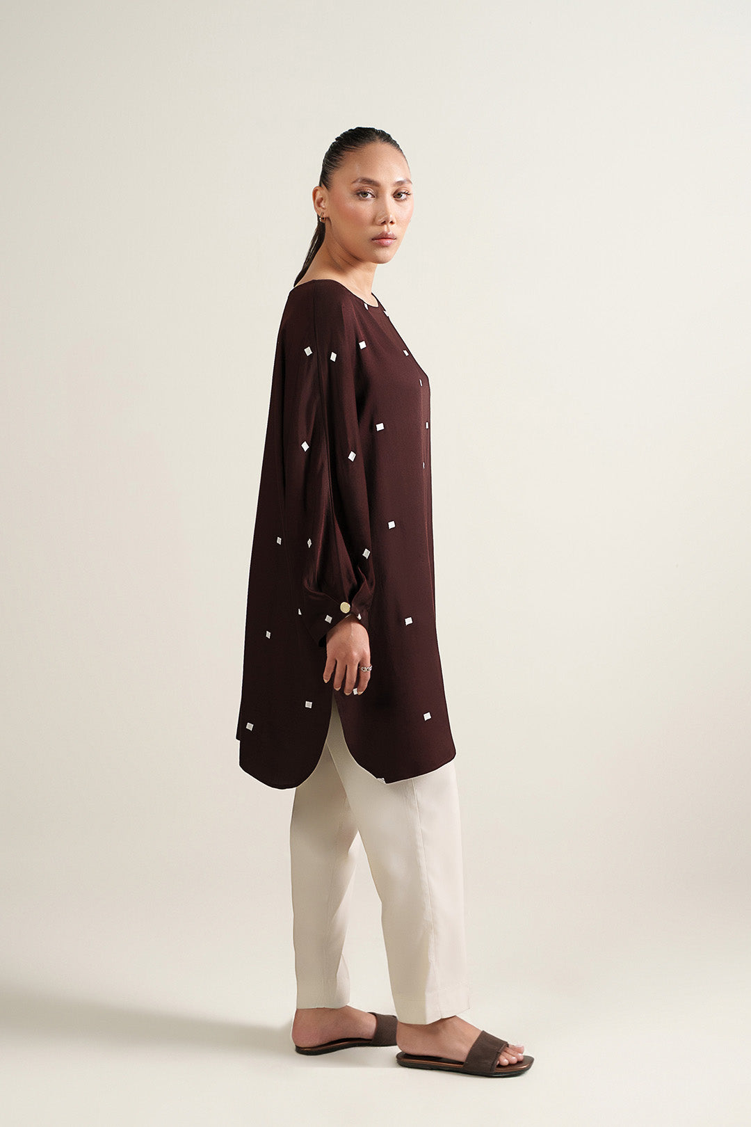 Espresso Batwing Tunic