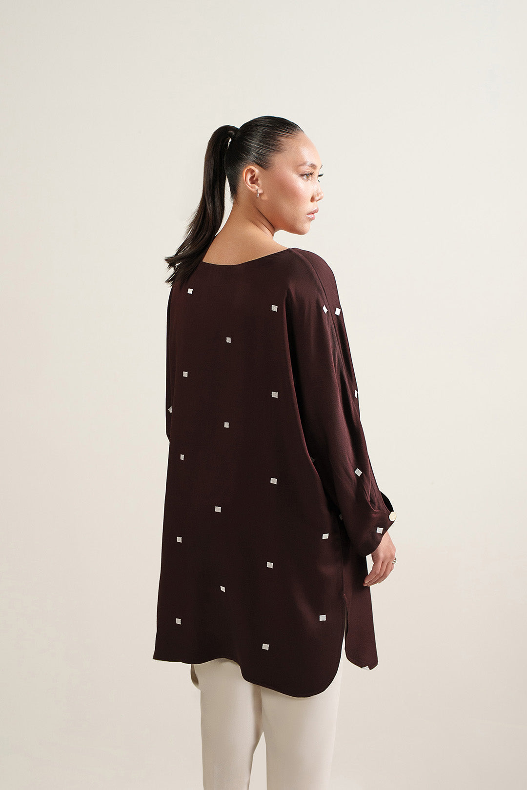 Espresso Batwing Tunic