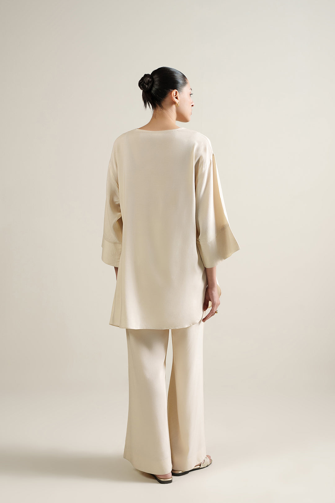 Cream Asymmetric Top
