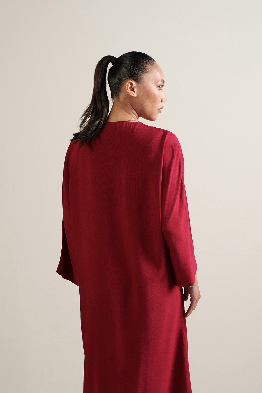 Batwing Button Down Long