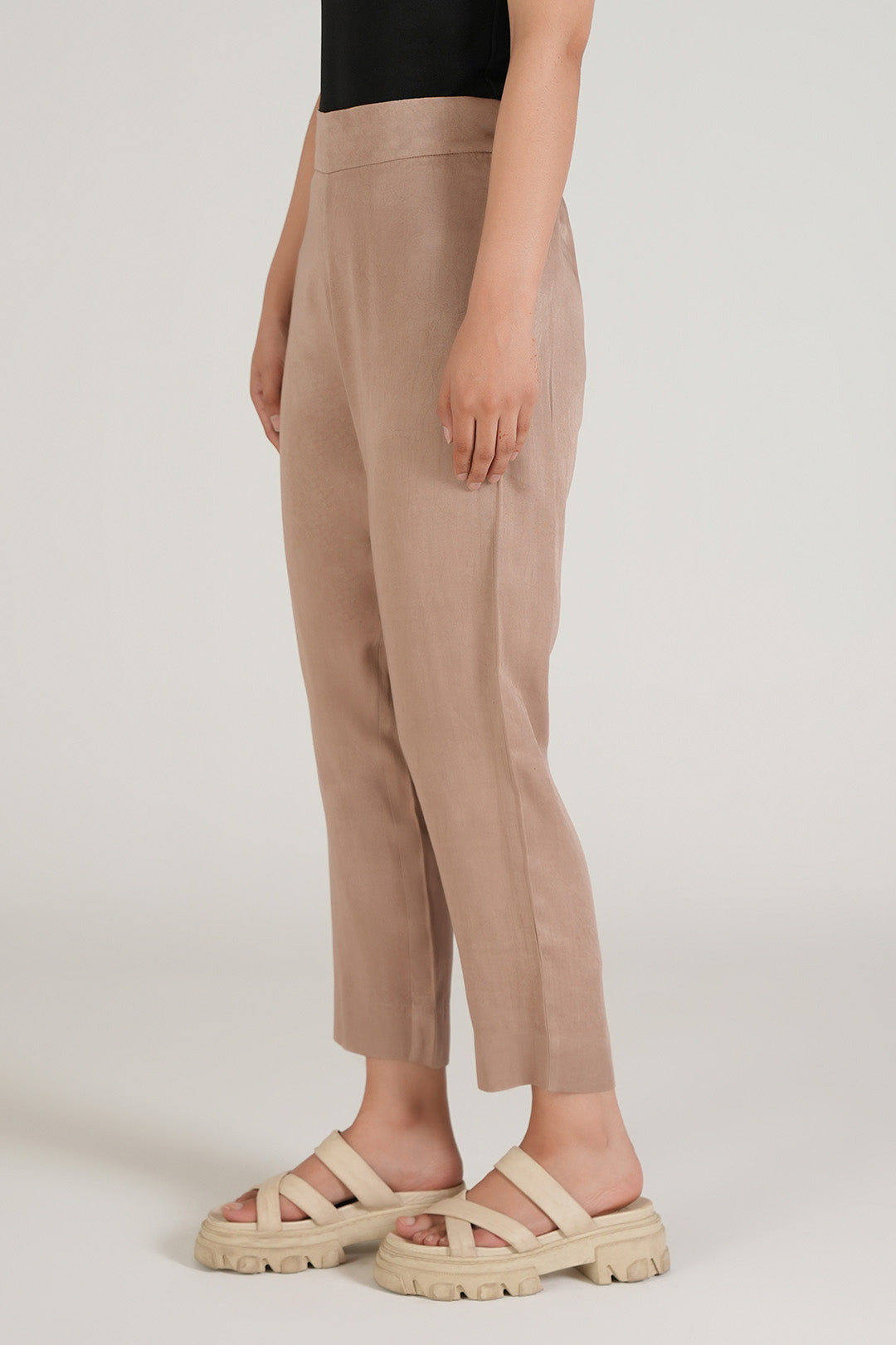 Taupe Tapered Pants