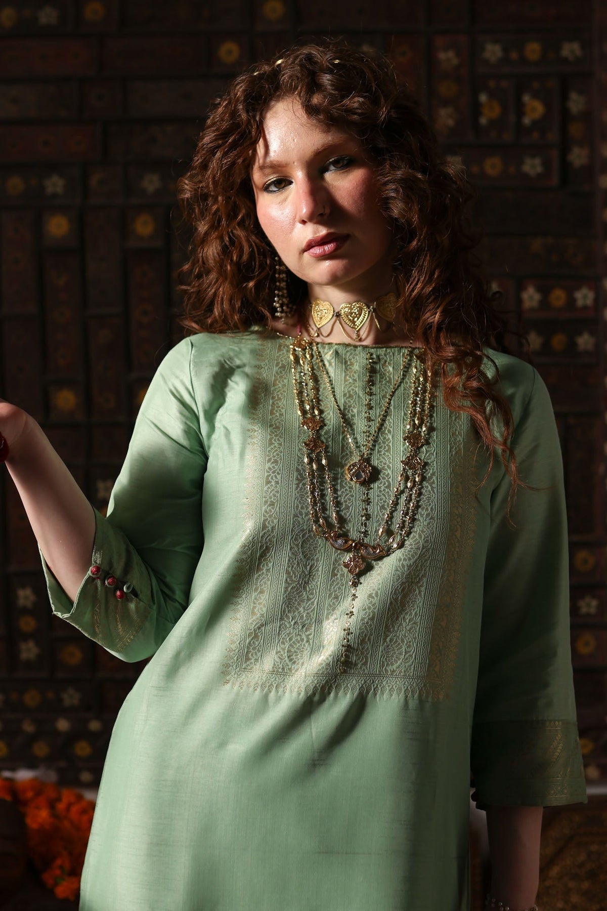 Jacquard Reverie Set - W26F2504-PISTACHIO GREEN-8