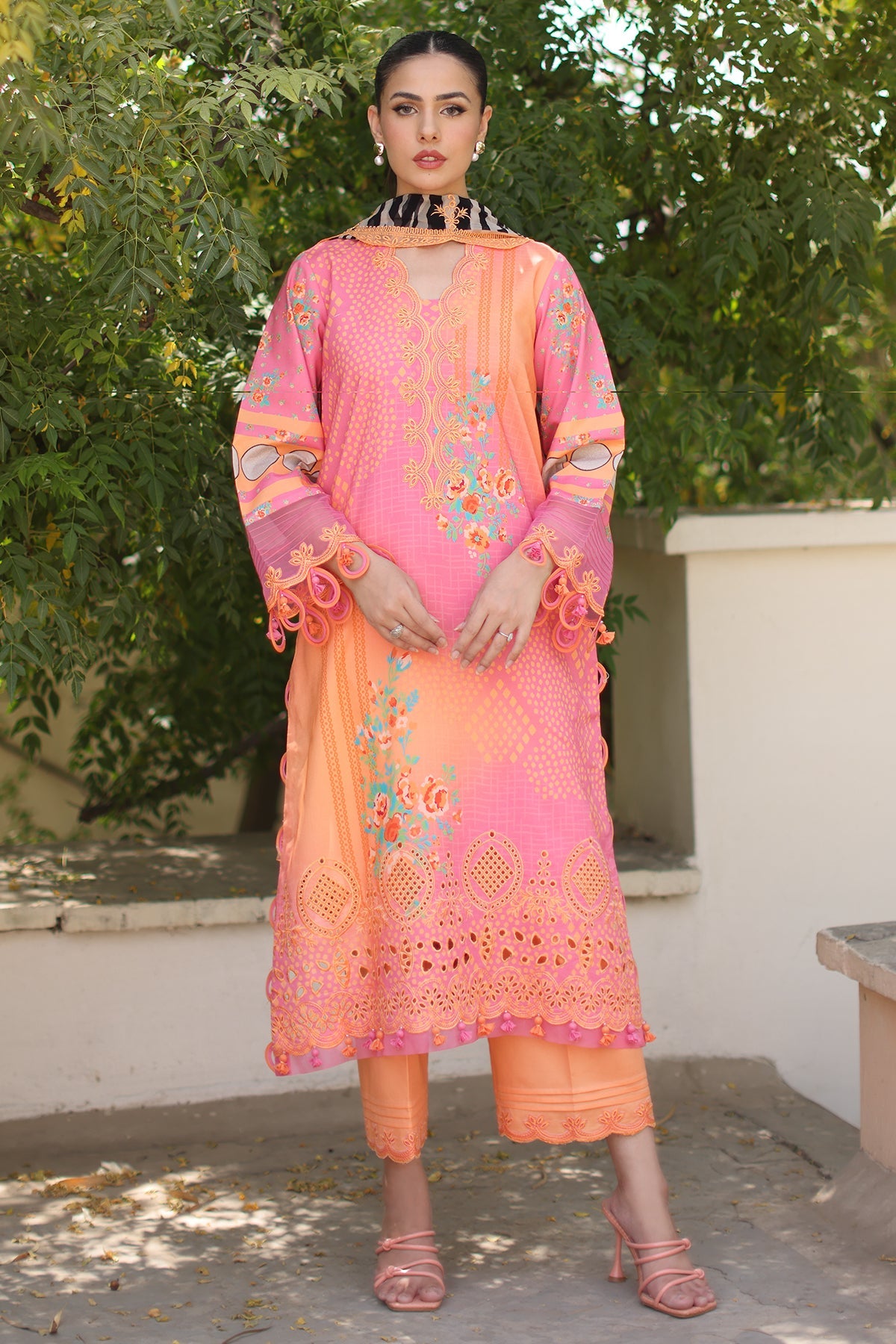 3-PC Unstitched Embroidered Lawn Collection CC6-010