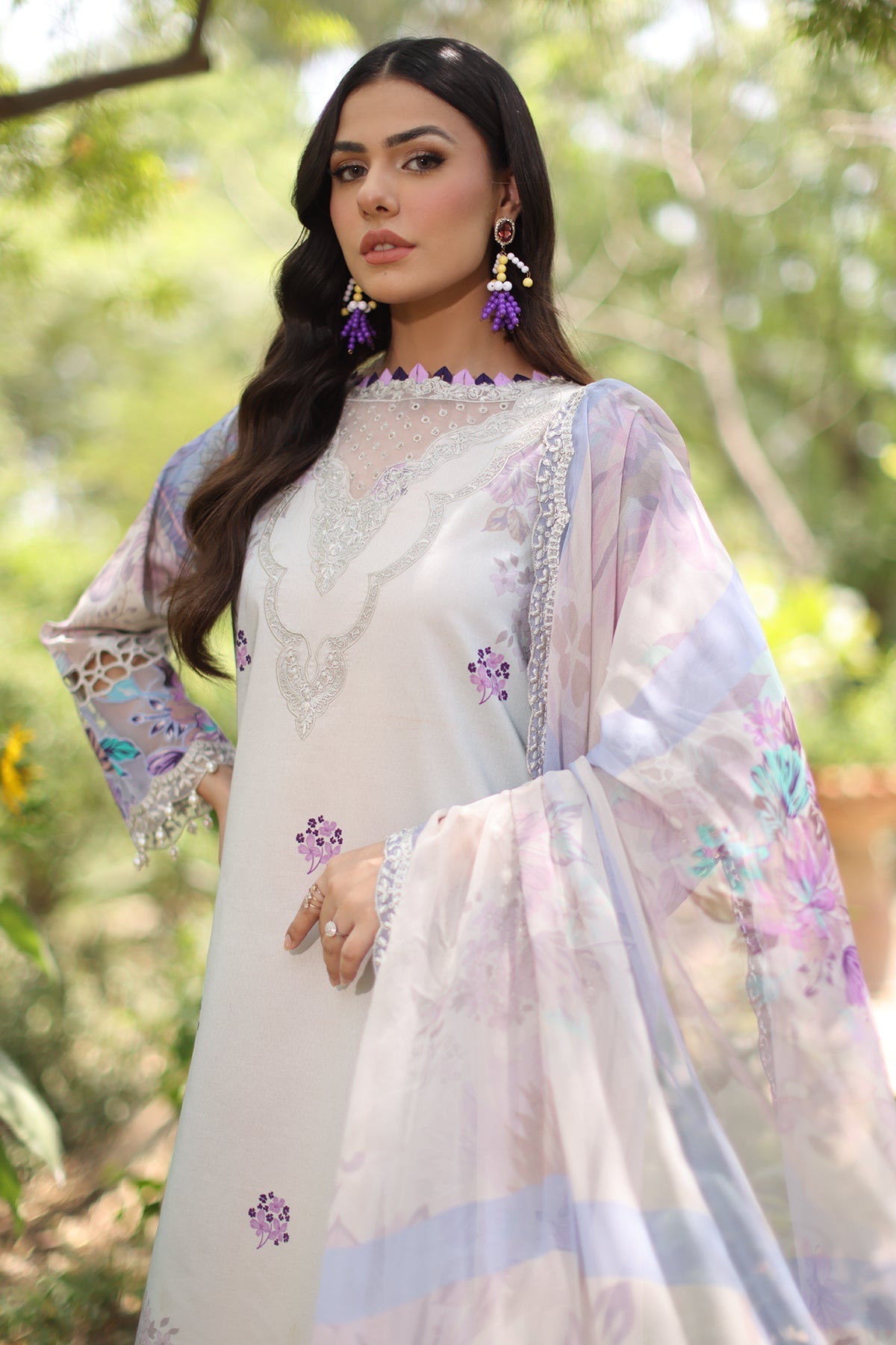3-PC Unstitched Embroidered Lawn CH6-22
