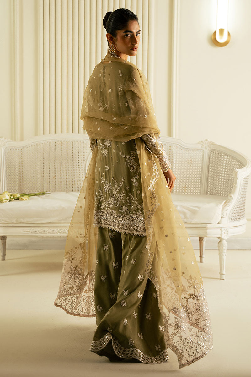 AZURE PEARL-3PC SILK EMBROIDERED PRET