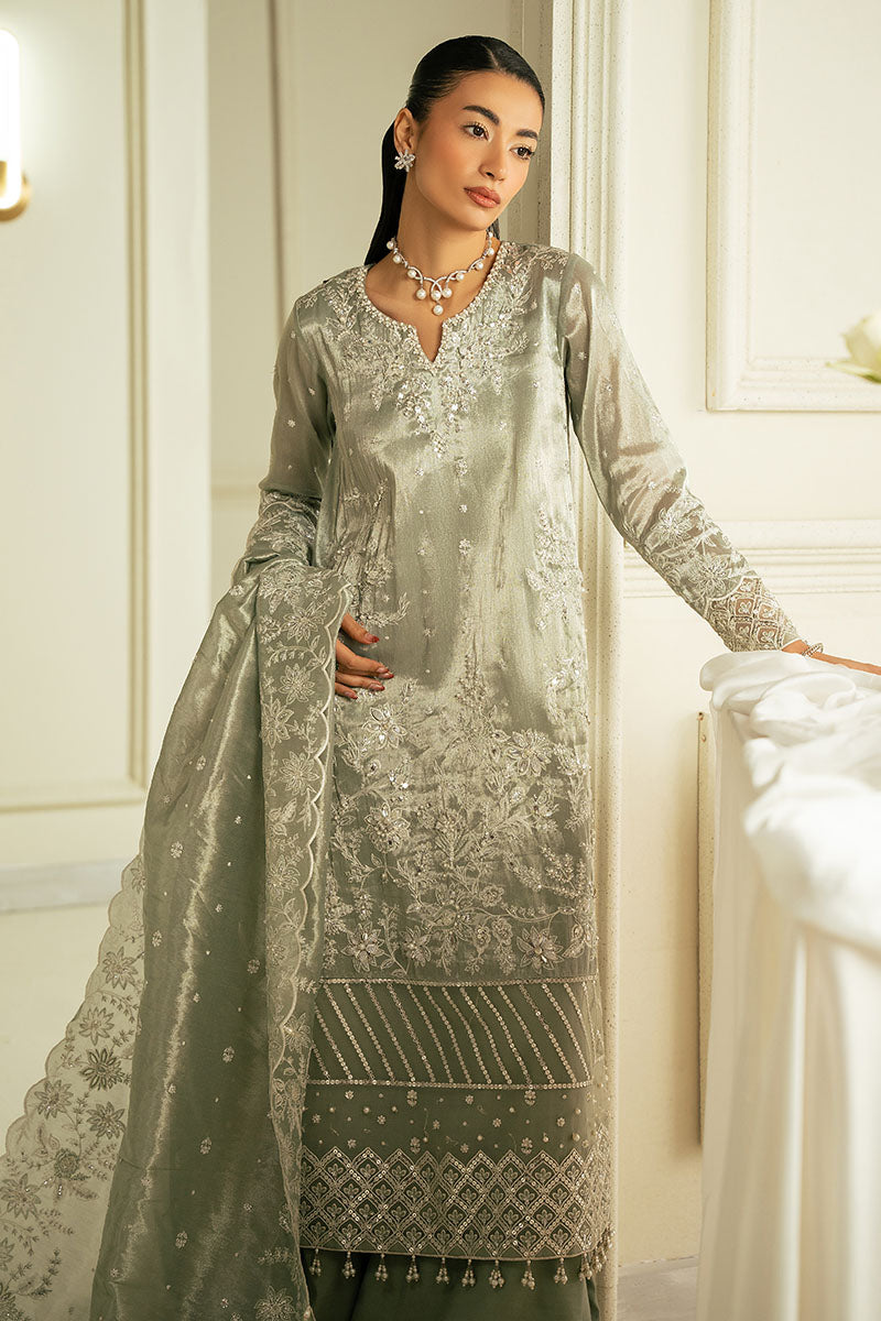 MUTED MIRAGE-3PC TISSUE EMBROIDERED PRET