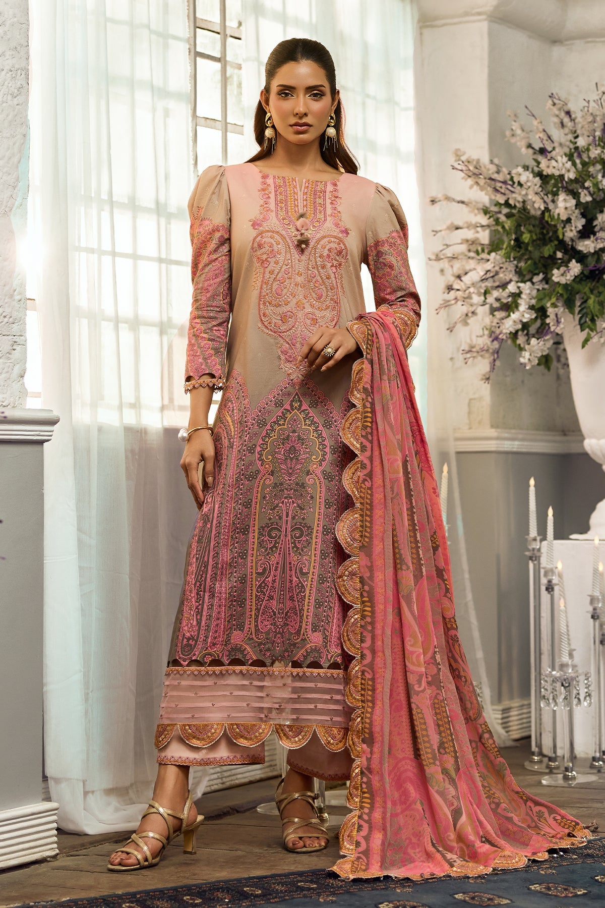 3-PC Unstitched Embroidered Lawn Collection CSN6-17