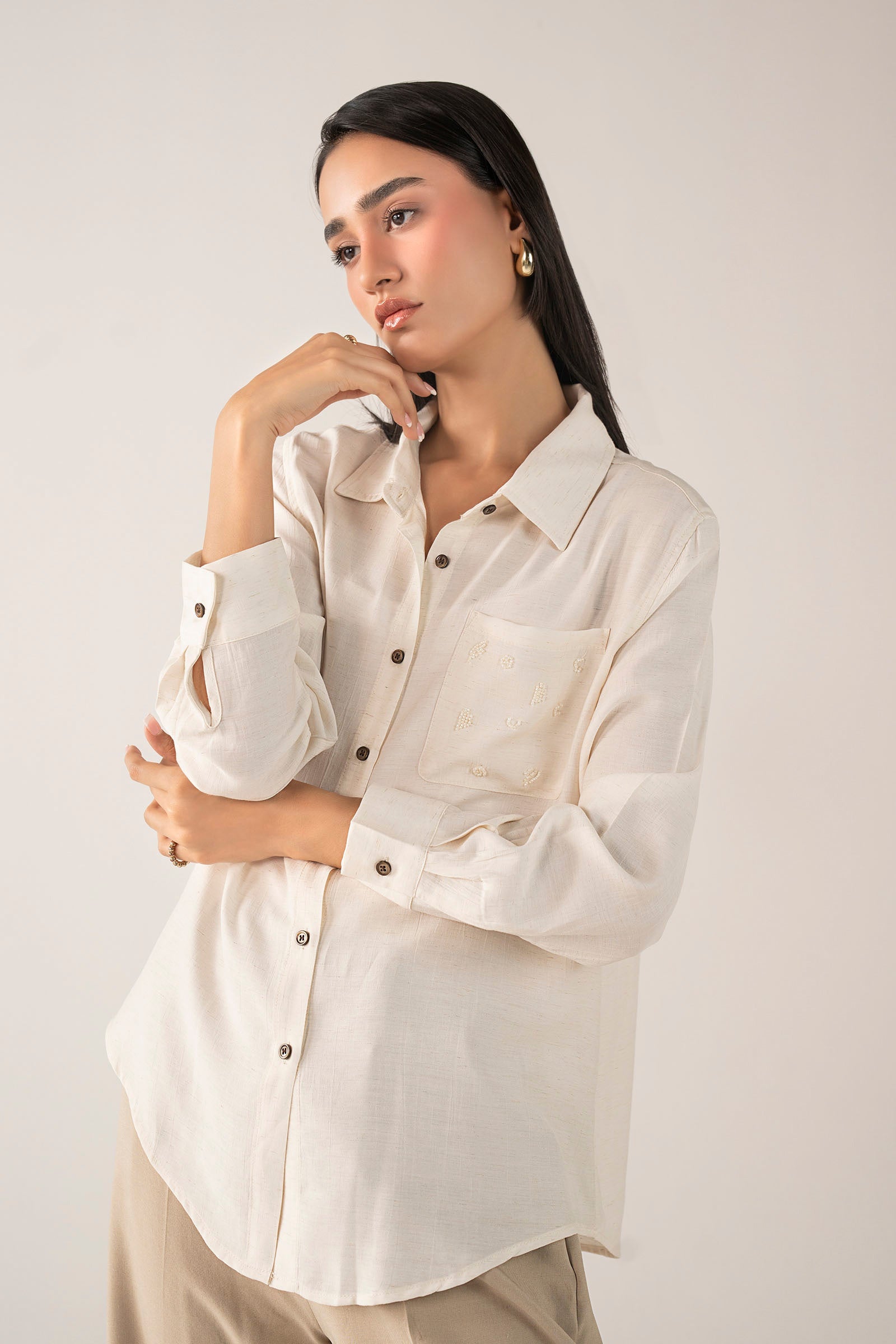 Muslin Button-Down Shirt