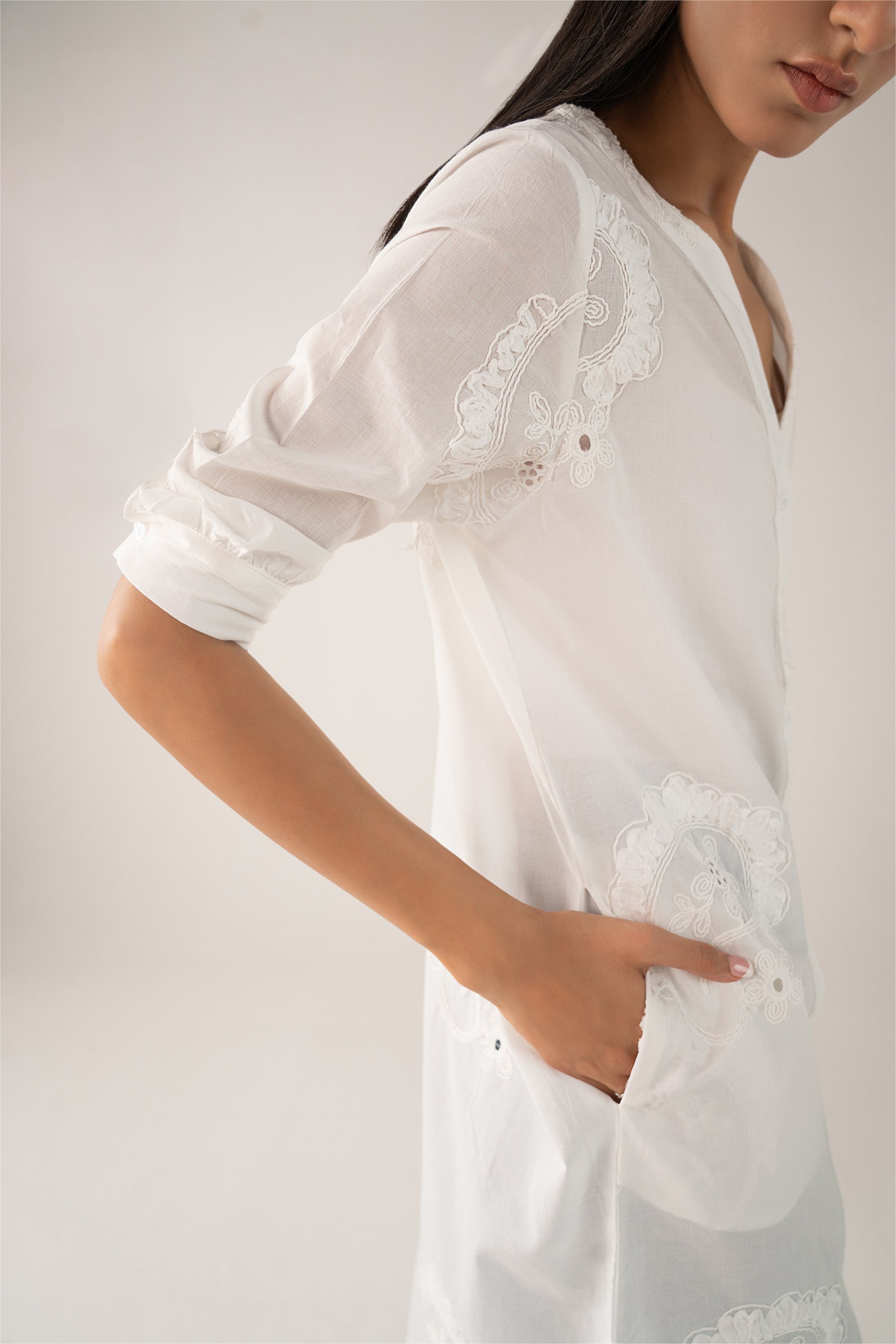 Embroidered Cotton Dress