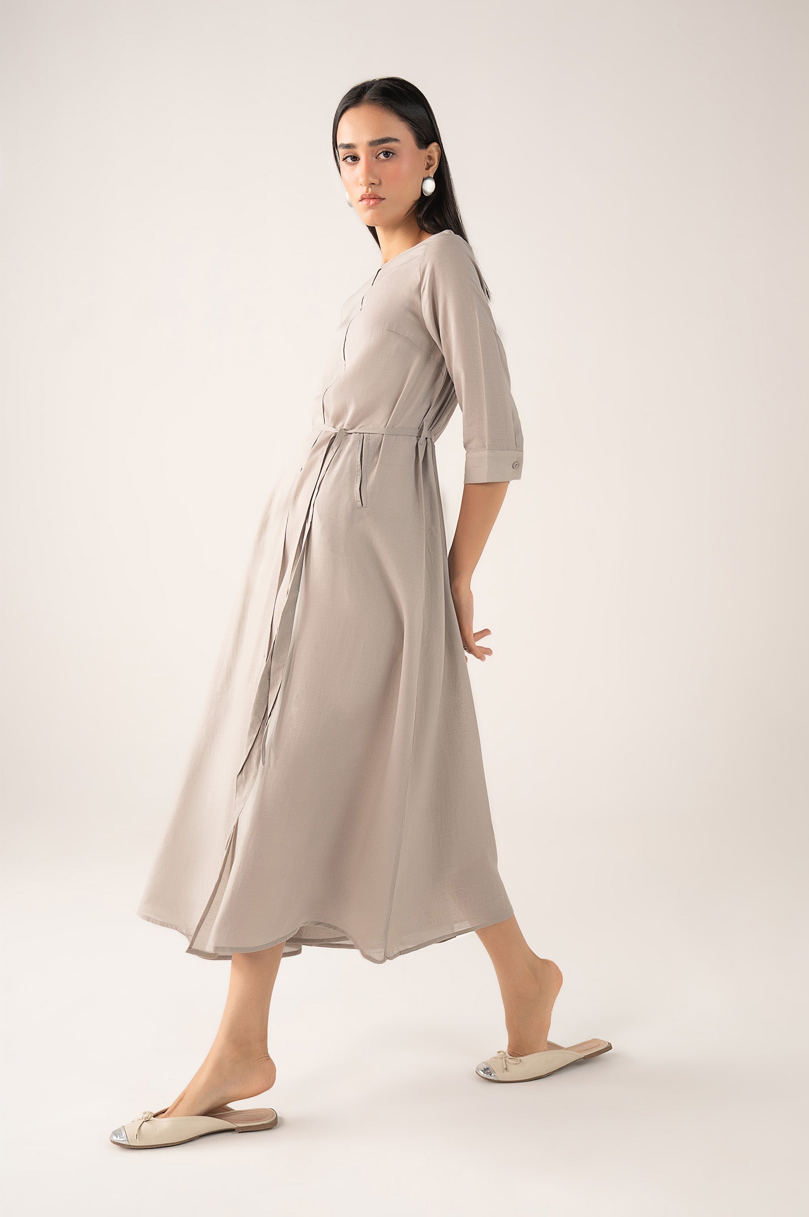 Muslin Flared Dress