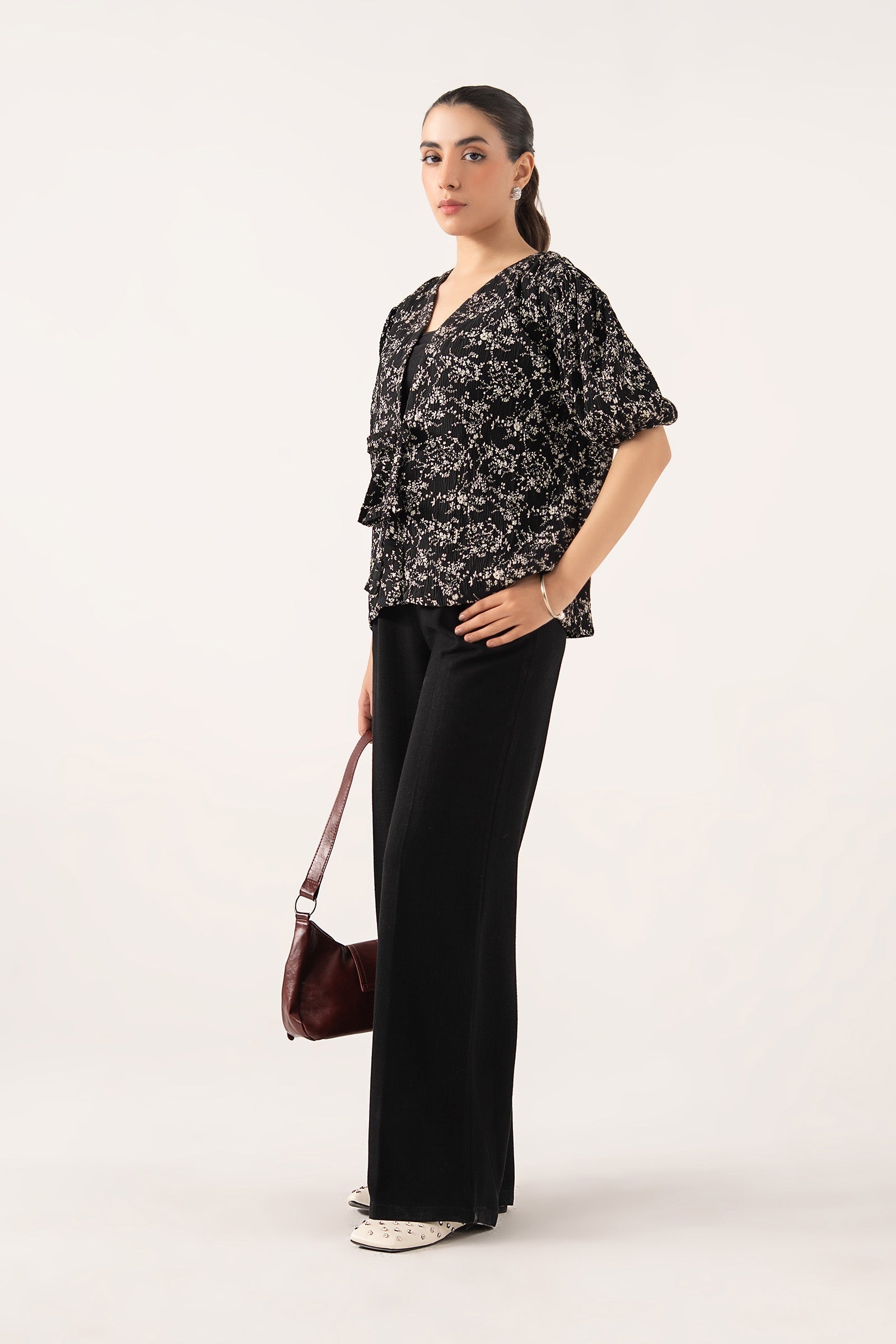 Puffy Bow Blouse