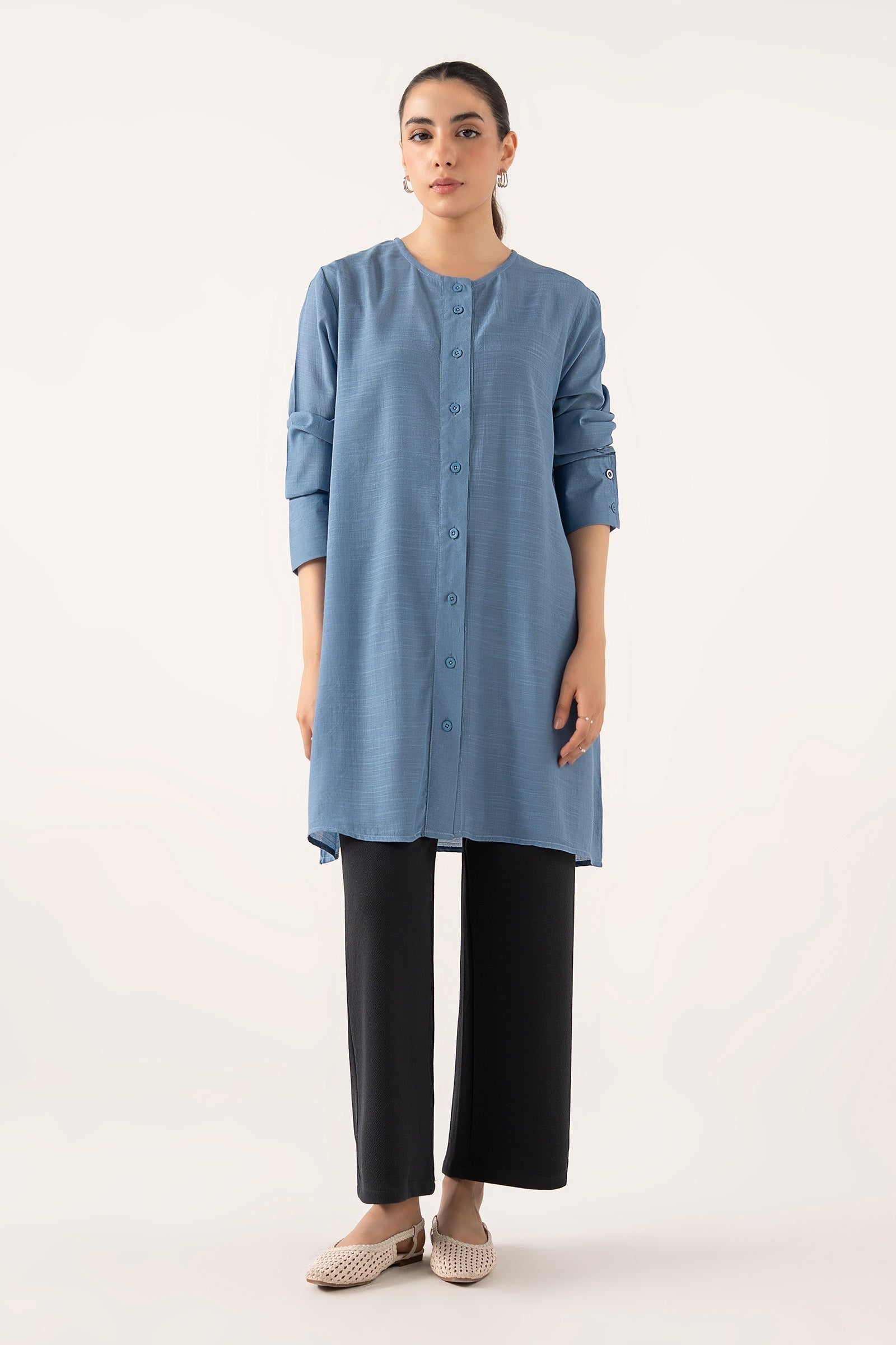 Long Buttoned Top